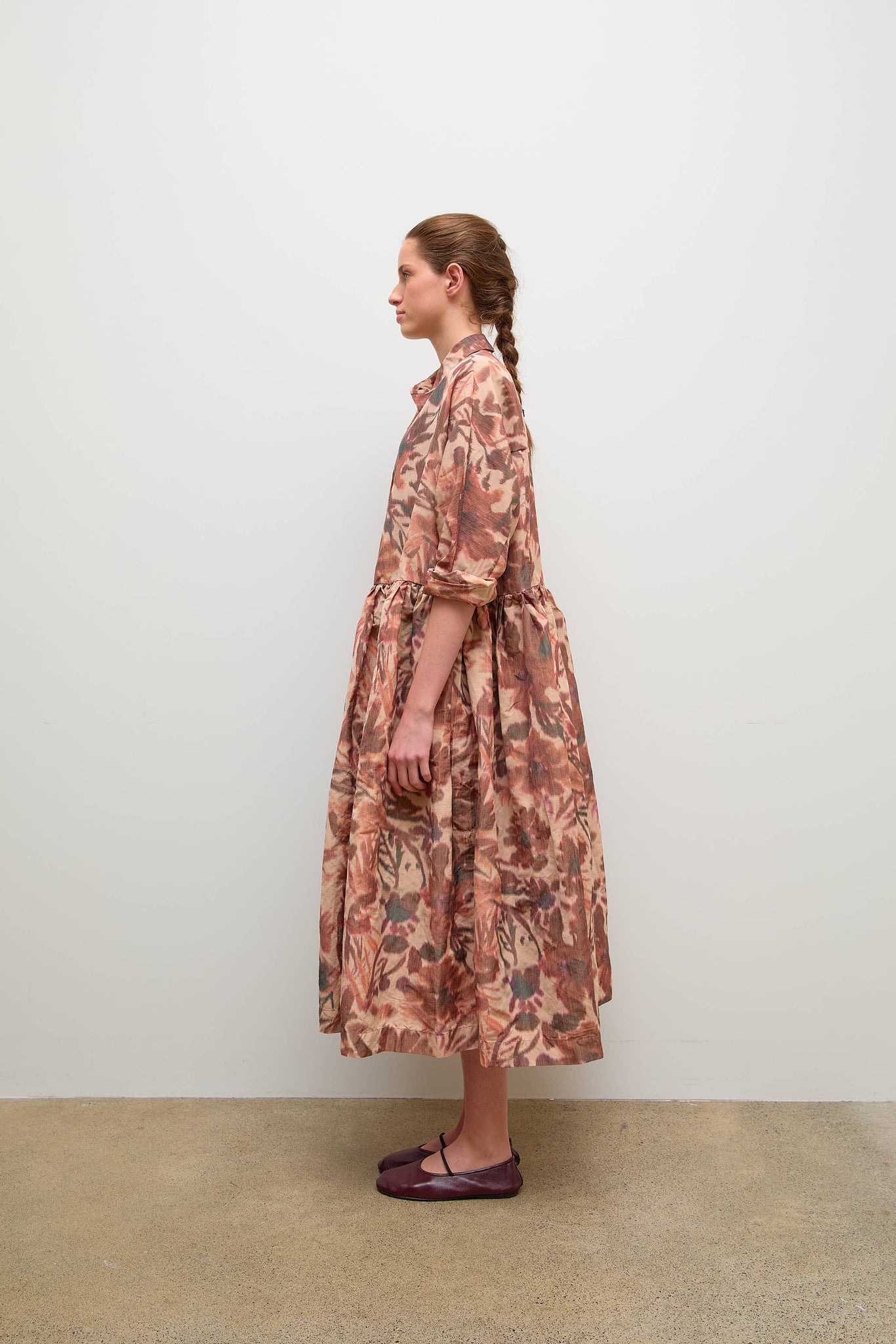 Paga Rouch Dress Ikat Reds