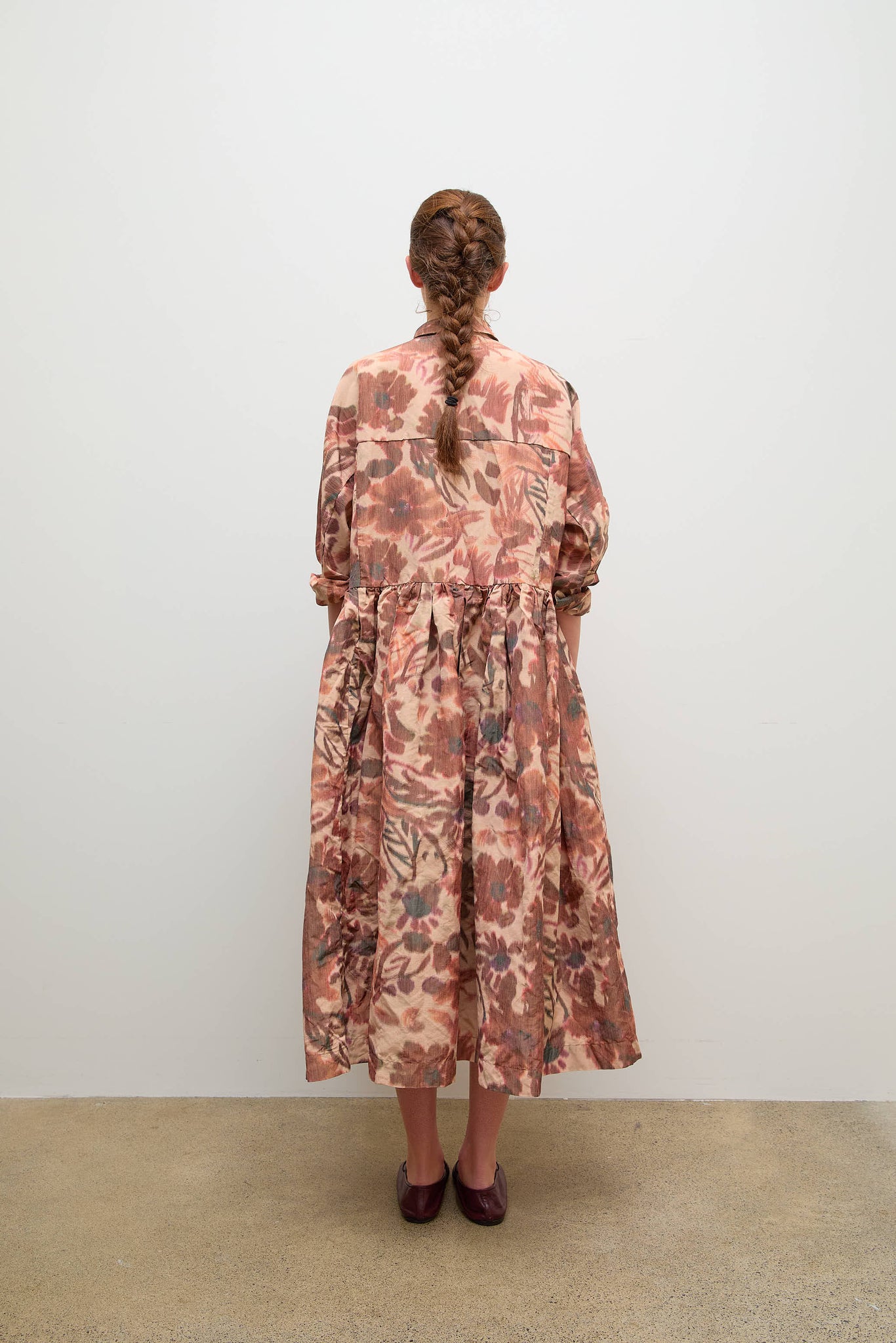 Paga Rouch Dress Ikat Reds