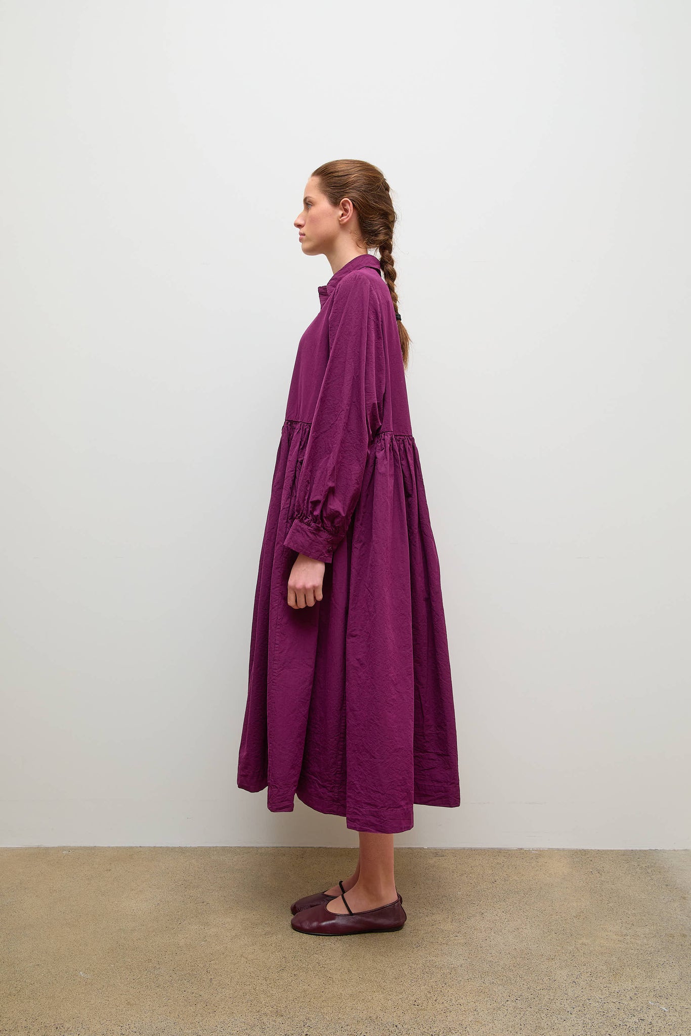 Ethal Dress Paper Cotton Blackberry