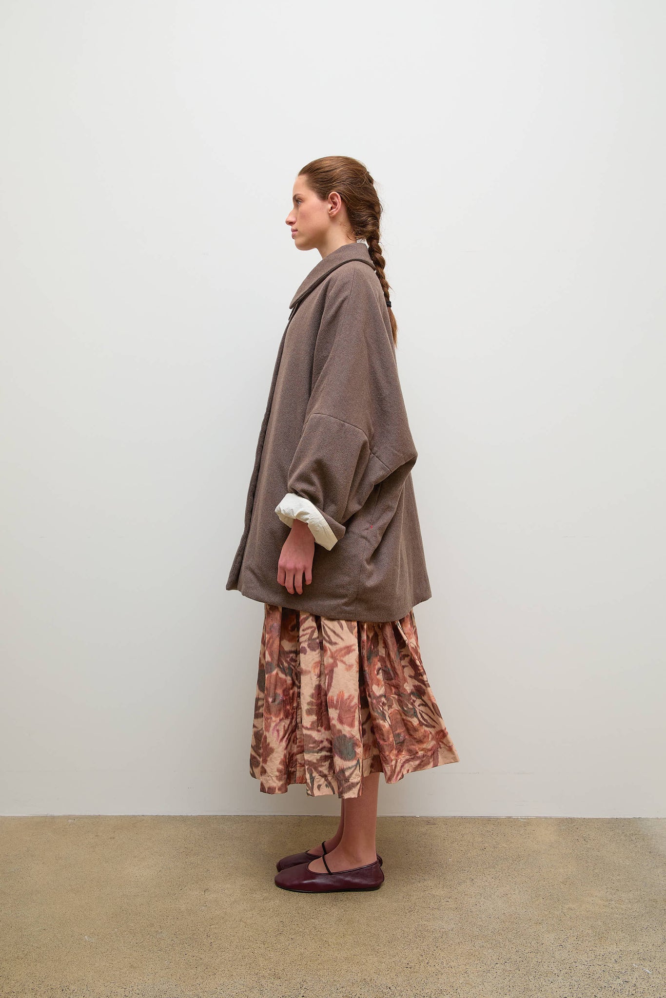 Triangle Wool Cash Coat Oatmeal