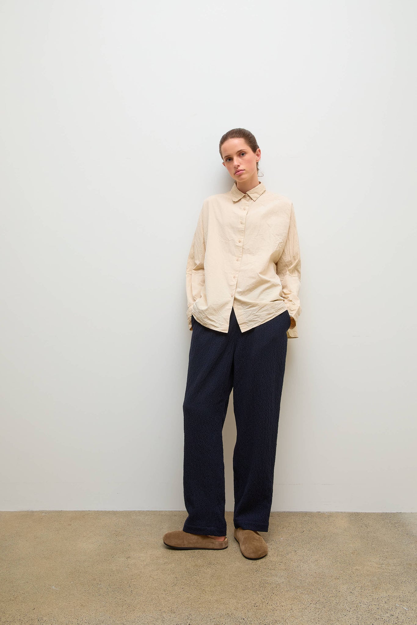 Cashmere Wool Fabi Pants Noble Navy