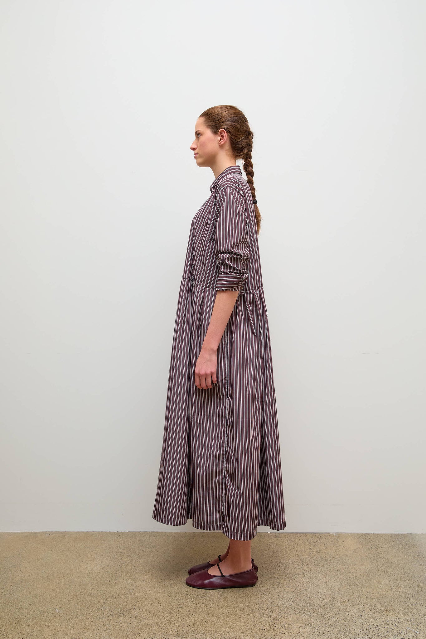 Titi Dress Brown Stripe