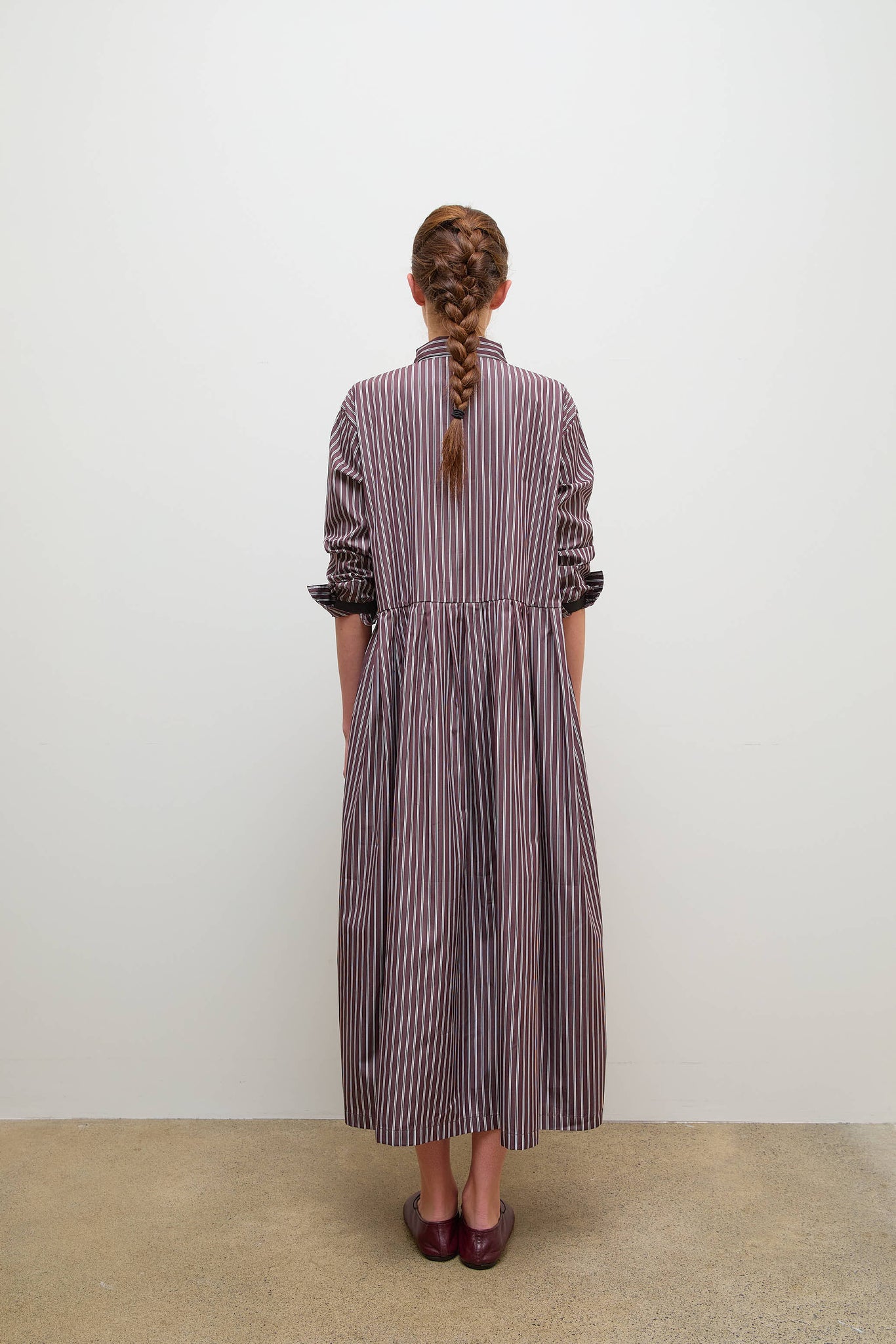 Titi Dress Brown Stripe