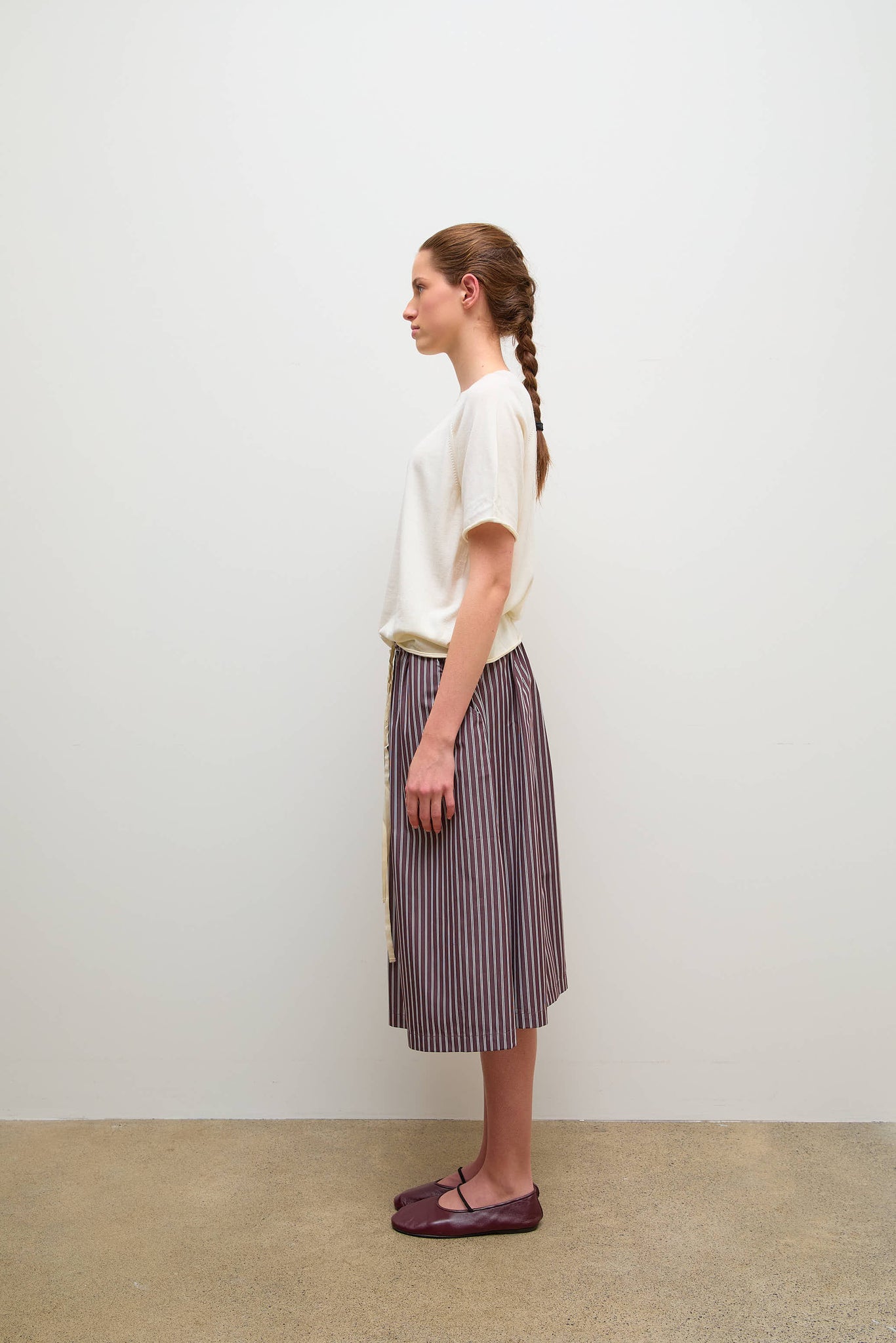 Caracoto Skirt Brown Stripe
