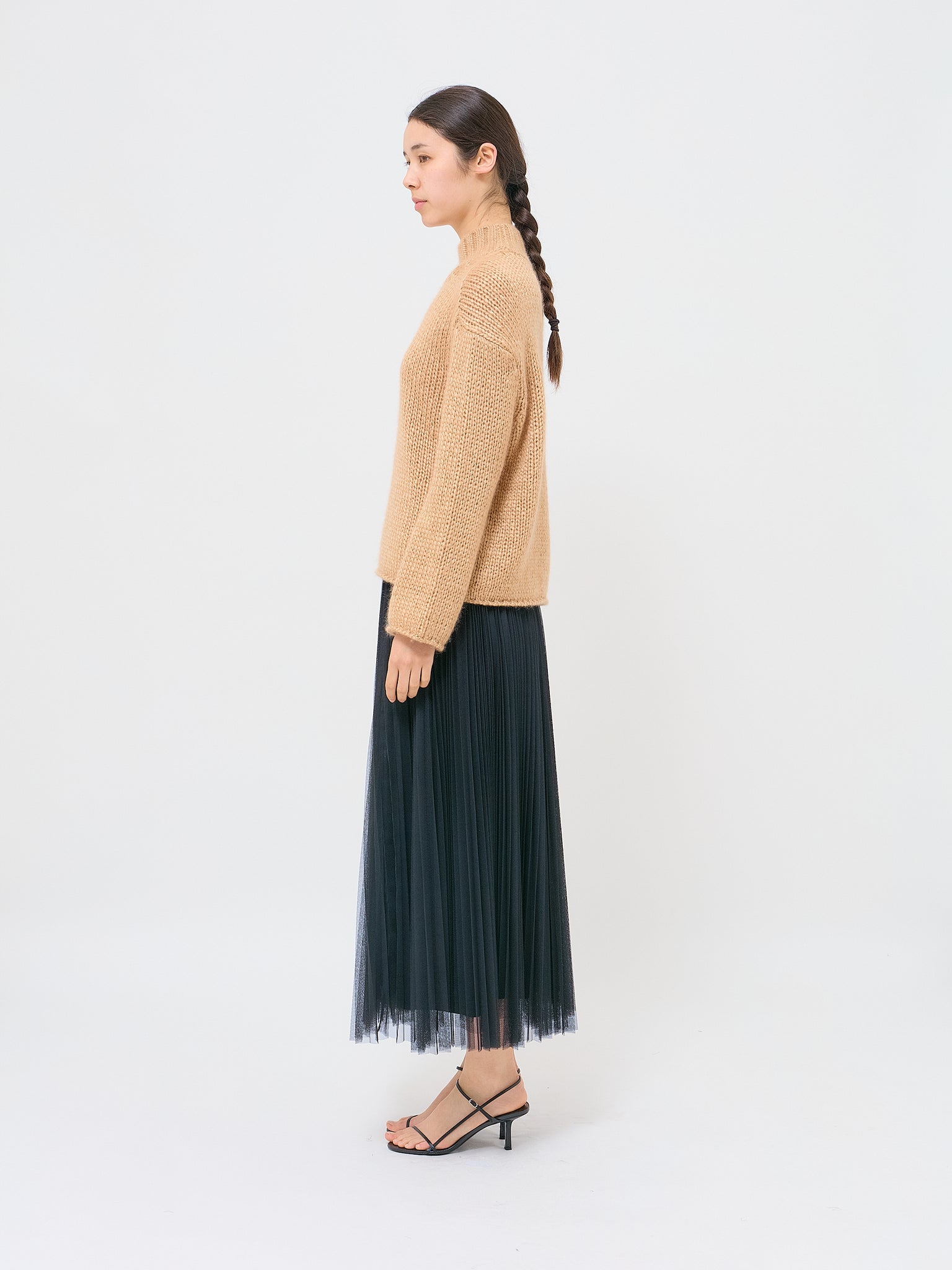 Silk Cashmere Mohair Turtleneck Sweater Cachemire