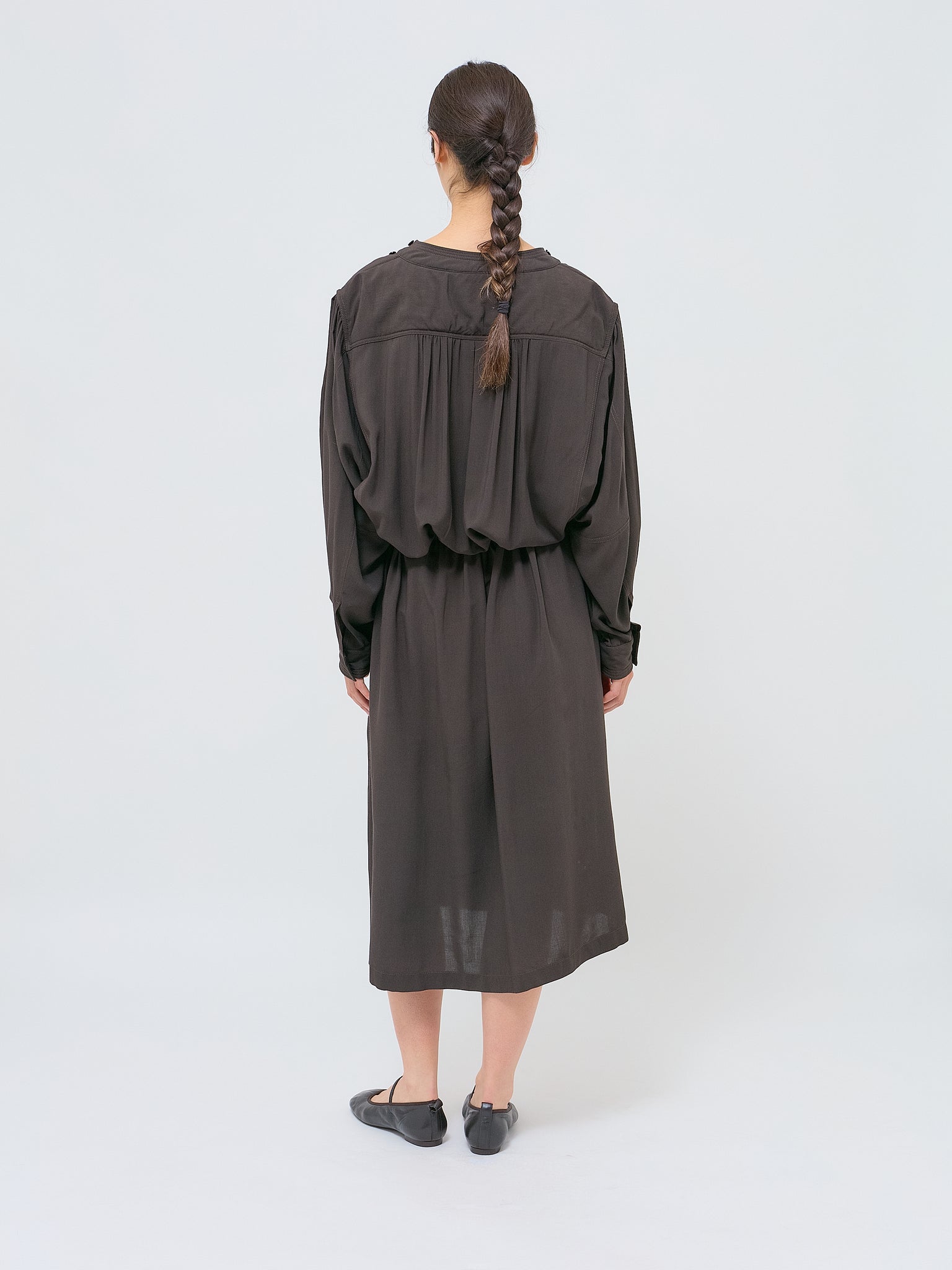 Housse Dress With Drawstring Espresso