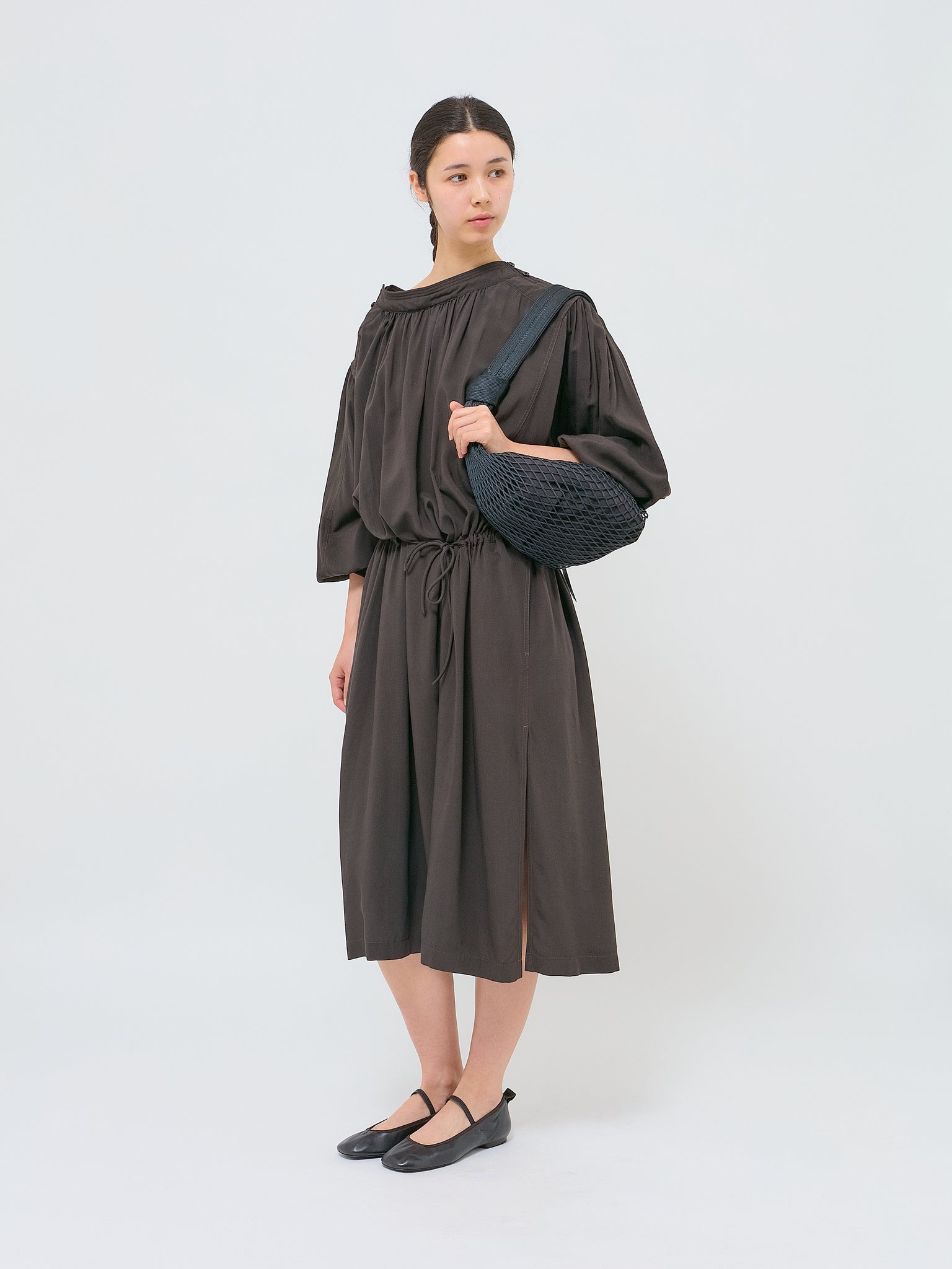 Housse Dress With Drawstring Espresso