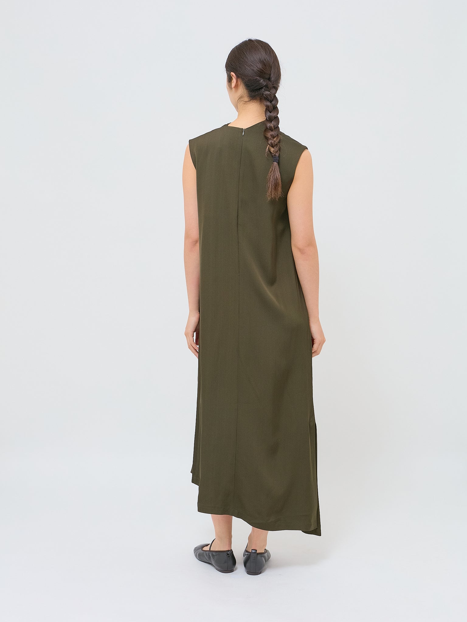 Devyr Dress Mud Green