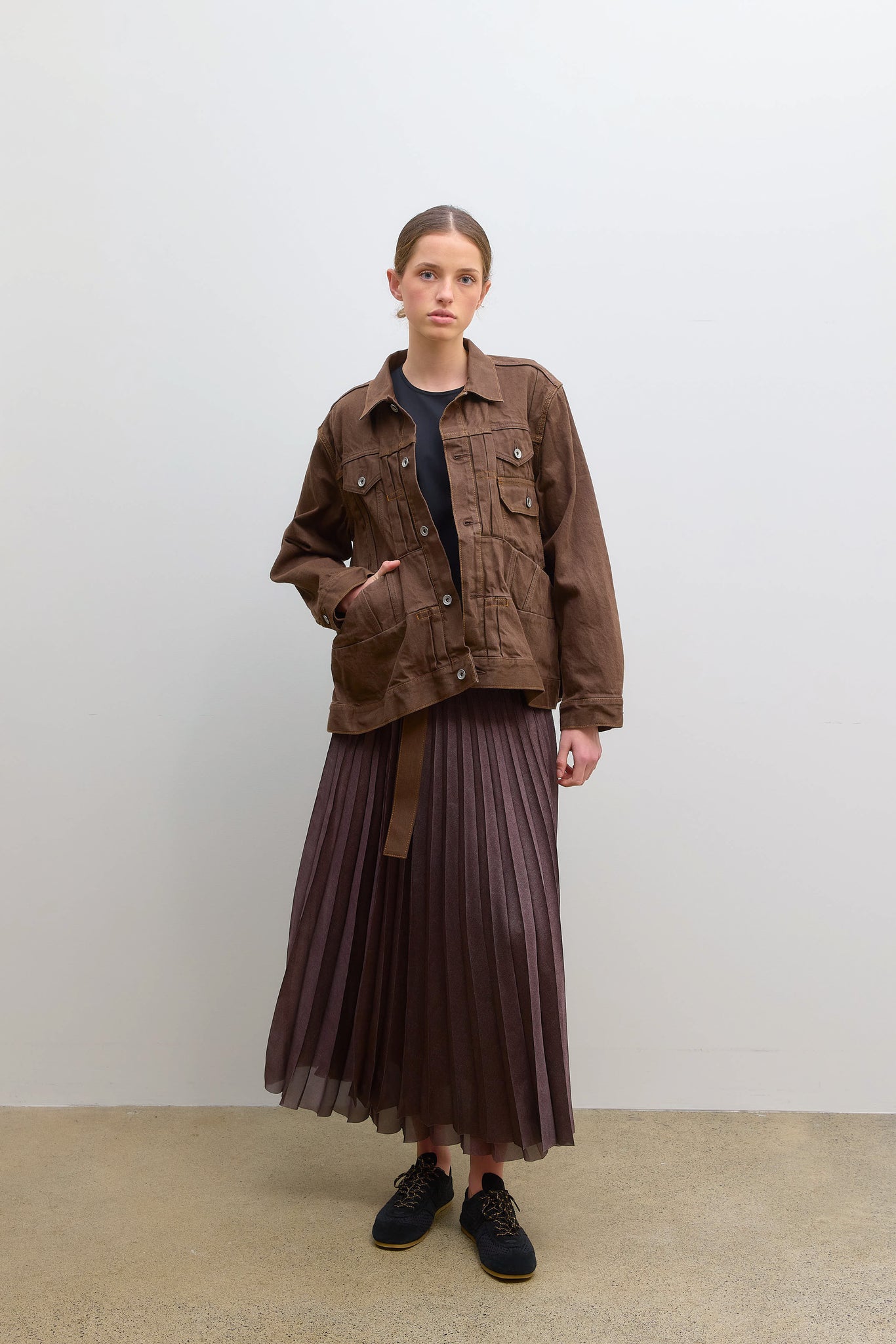 Denim Jacket Brown