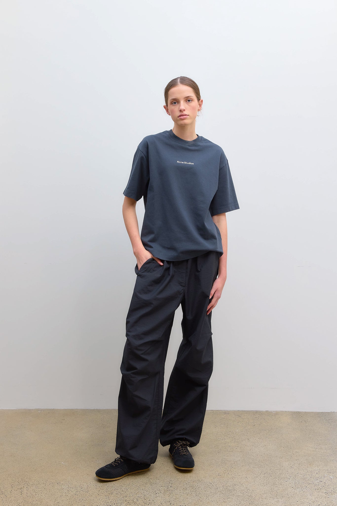 Relaxed Cargo Trousers Black