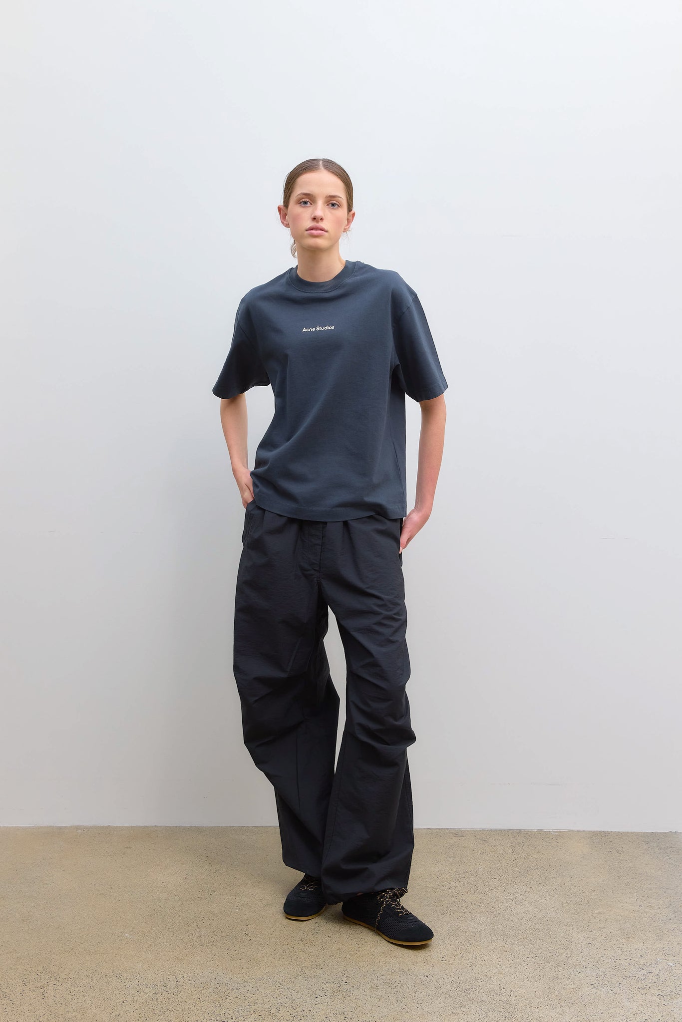 Relaxed Cargo Trousers Black
