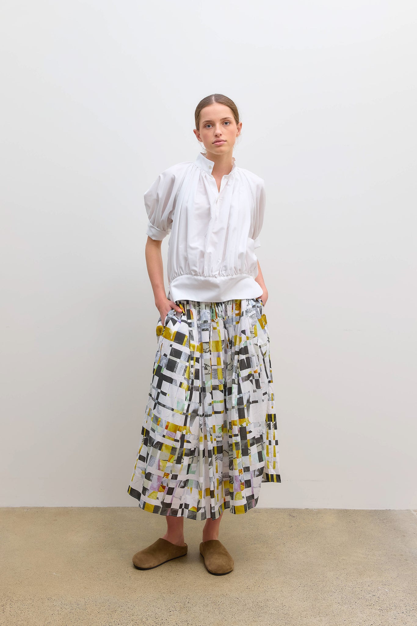 Everyday Holiday Skirt White Multi