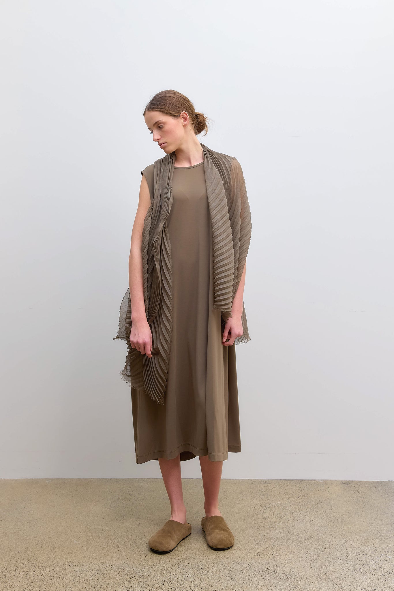 Soft Fold Stole Khaki