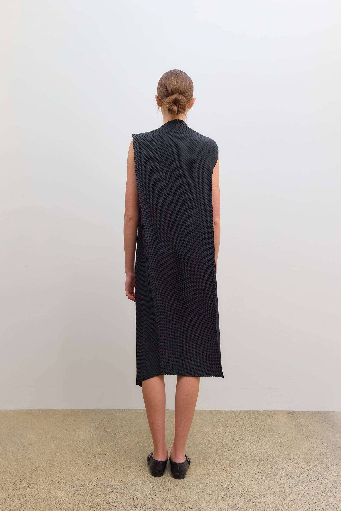 Soft Fold Dress Black