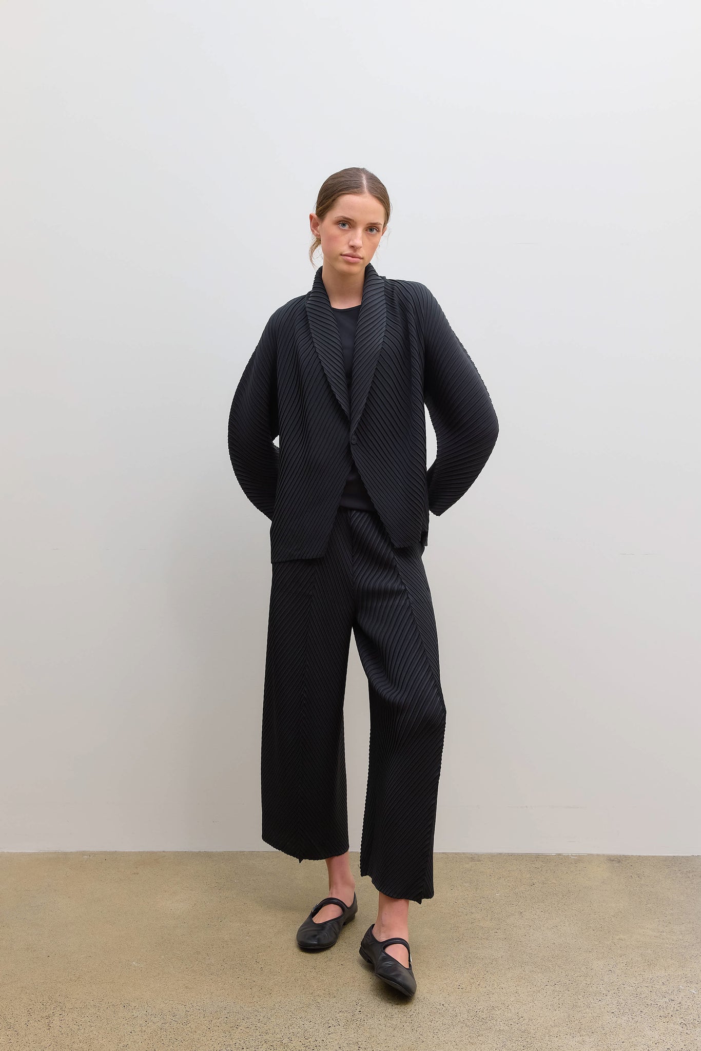 Soft Fold Pants Black