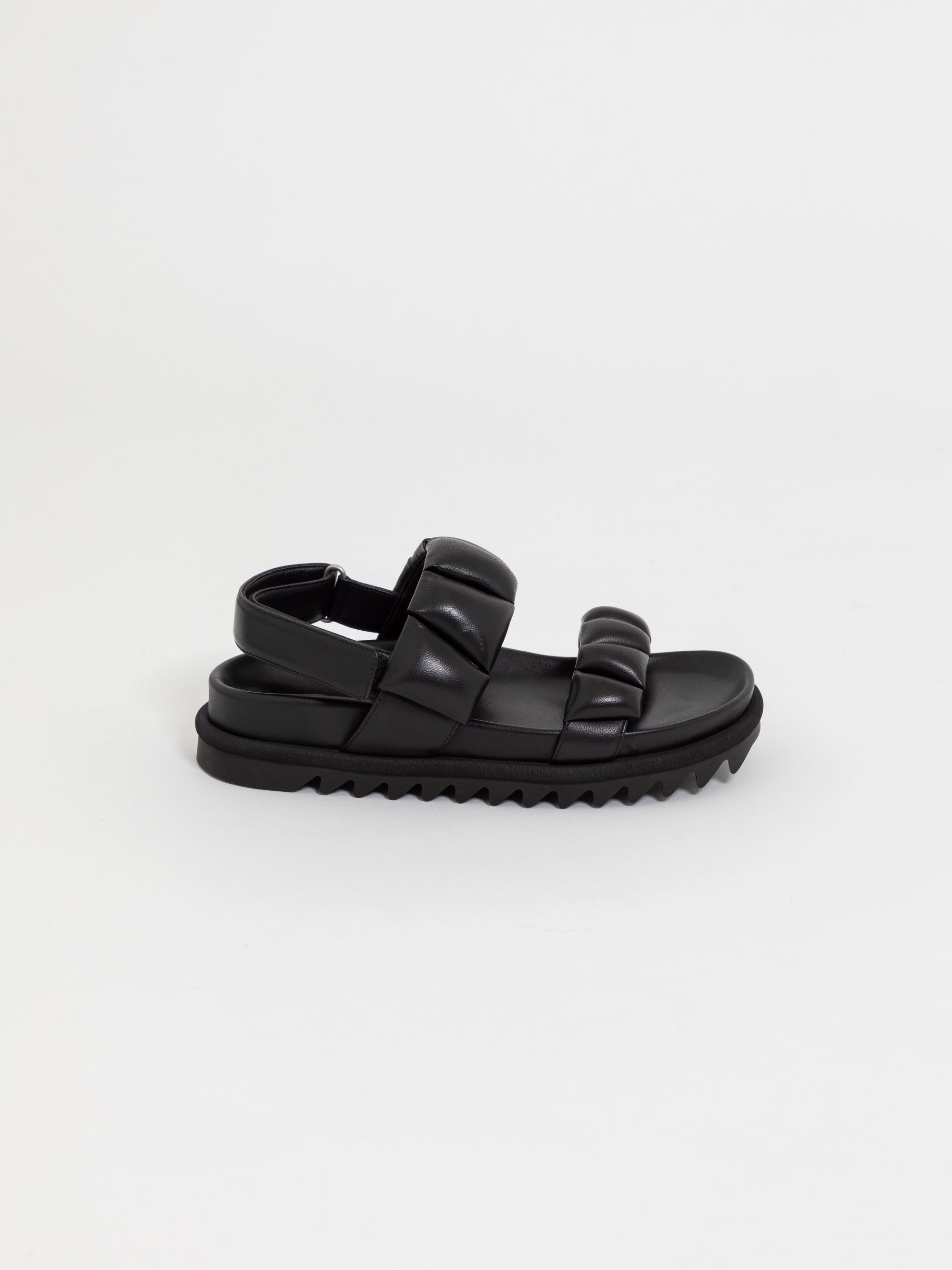 Morton W Black Leather Sandals by Ziera | Shop Online at Ziera NZ