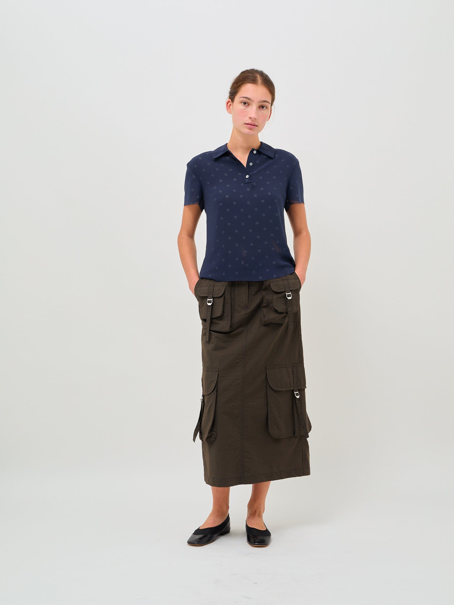 Cargo Skirt Dark Grey