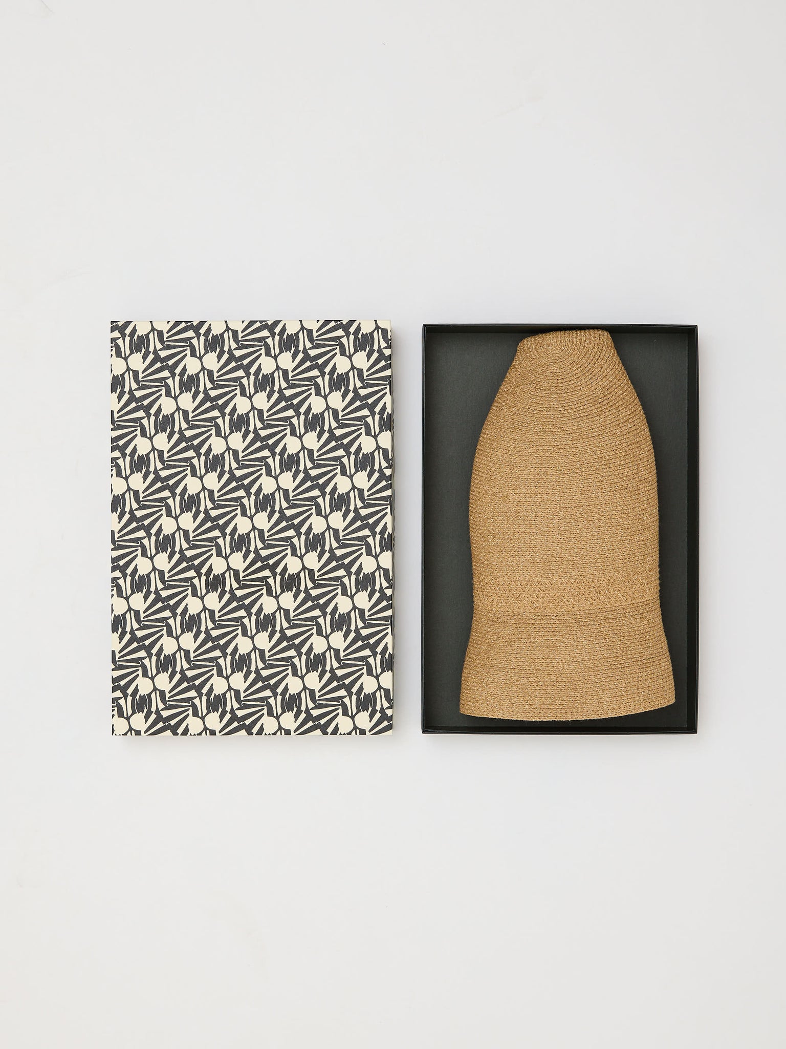 Paper Braid Hat Switch Short Rim Mix Brown