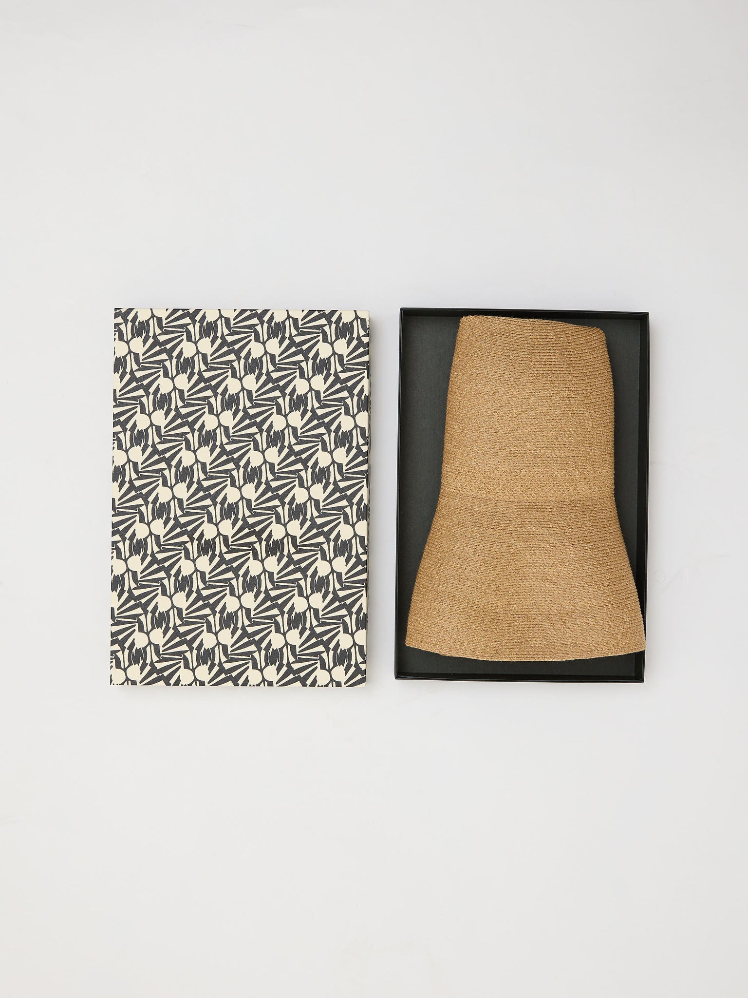 Paper Braid Hat Switch Wide Rim Mix Brown