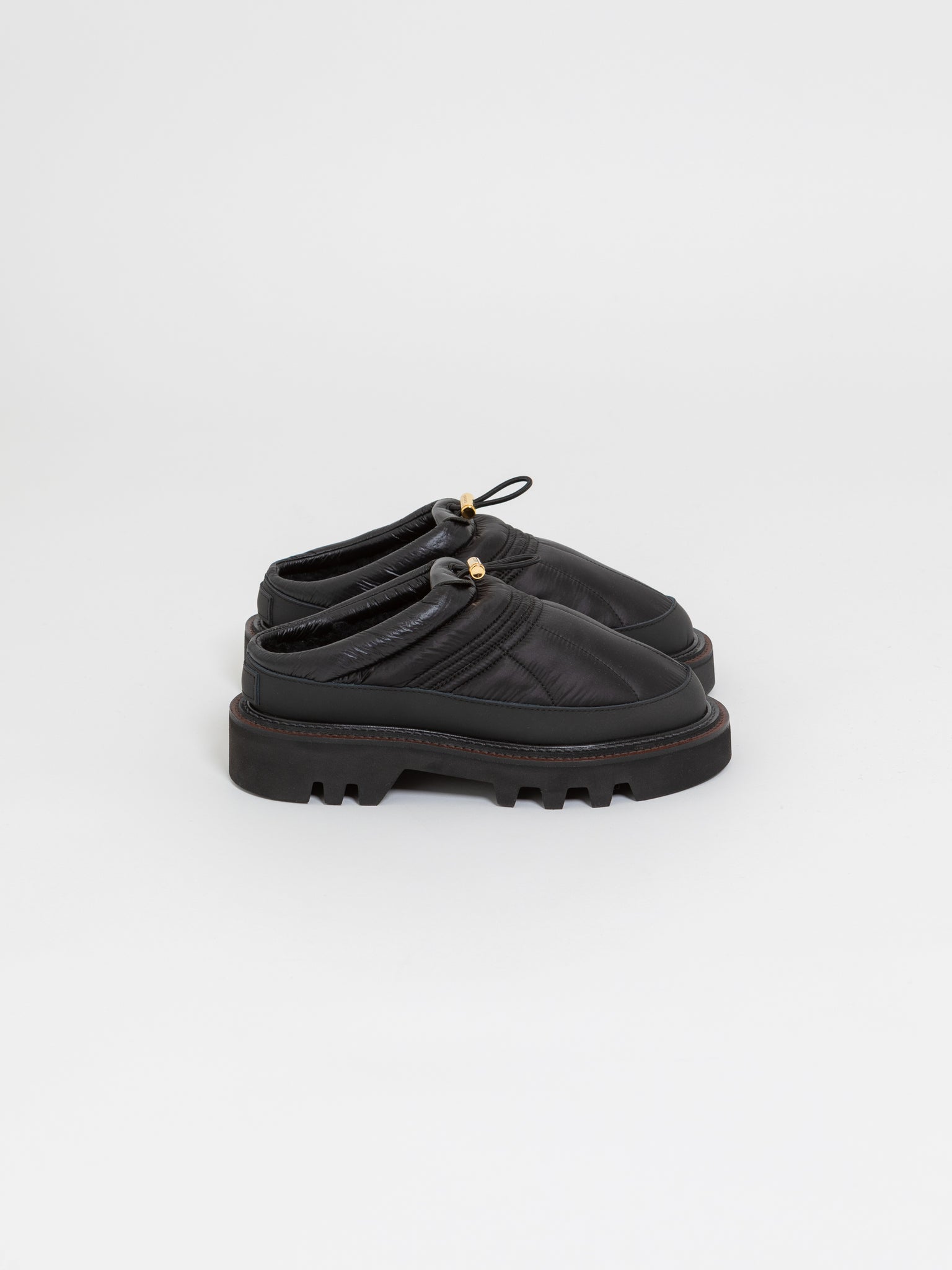 Quilted Slip ons Black