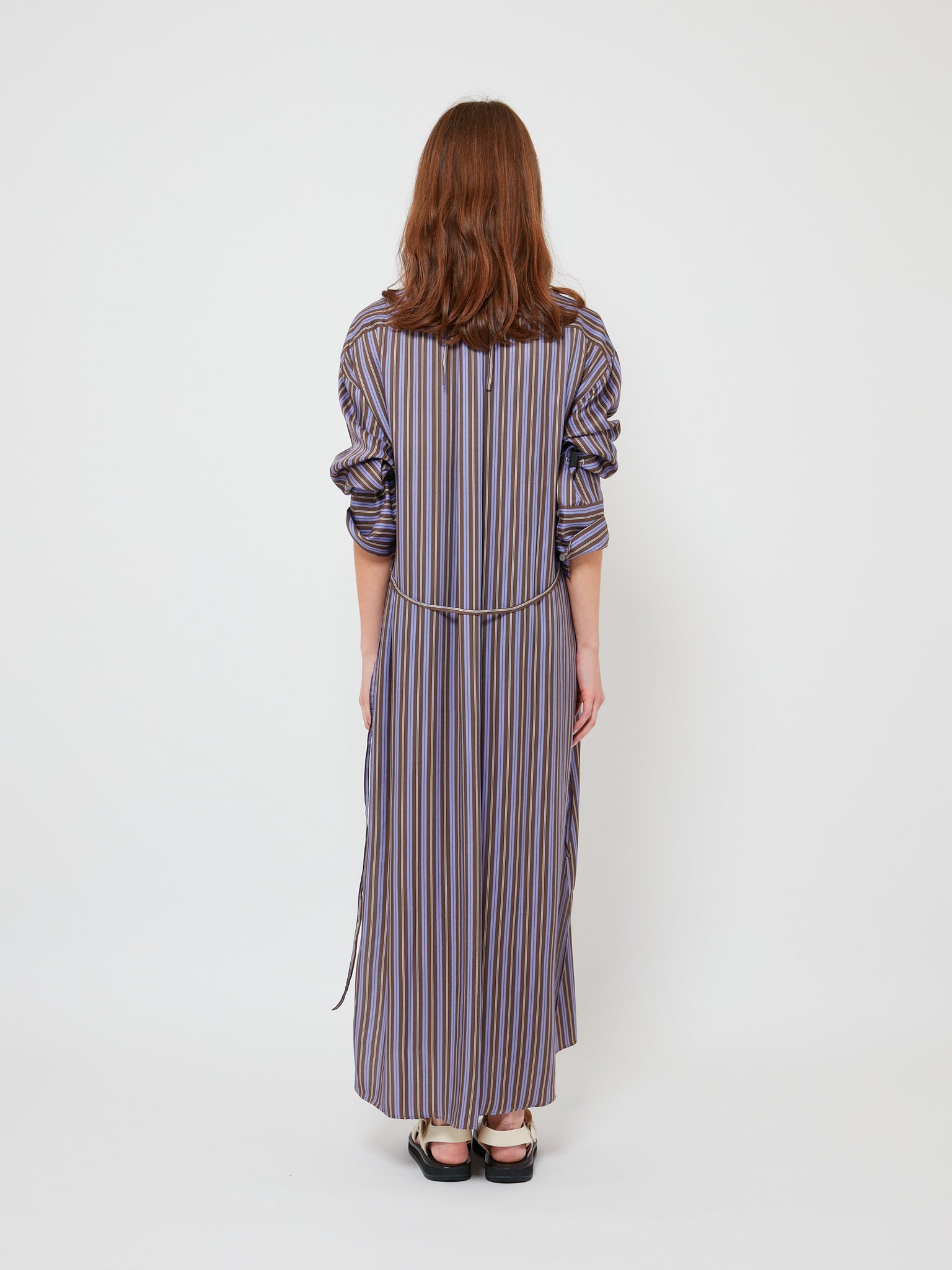 Stripe Dress Purple Anthracite