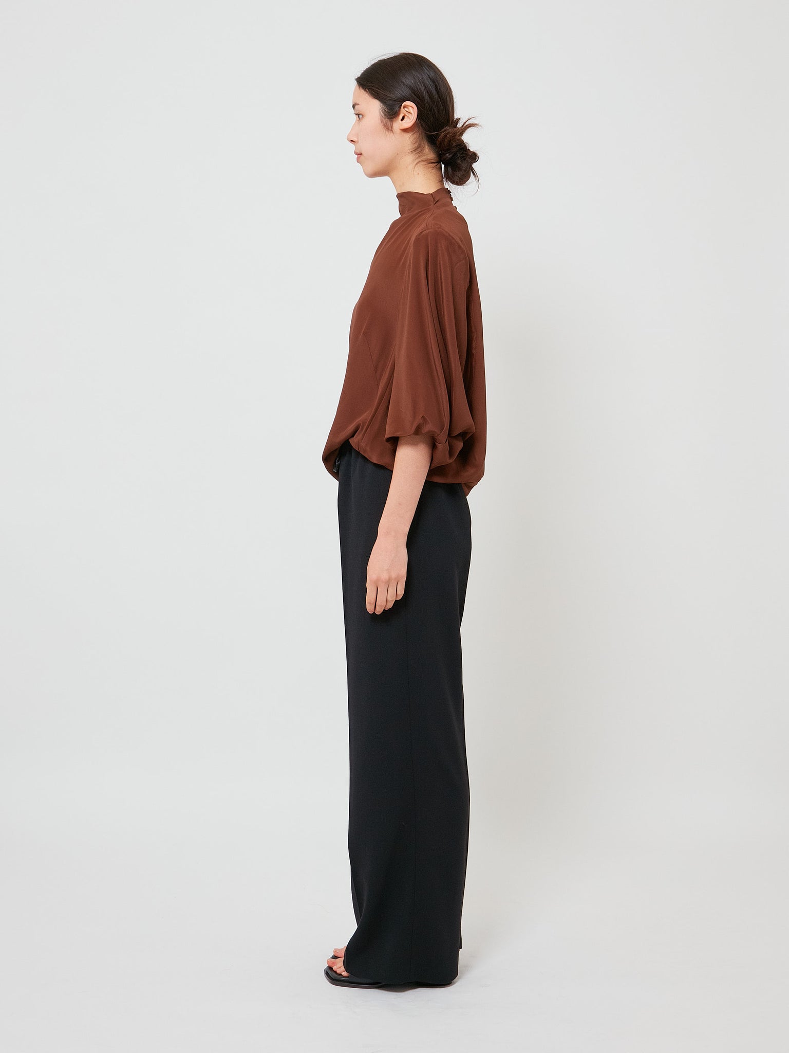 Clari Silk Shirt Brown