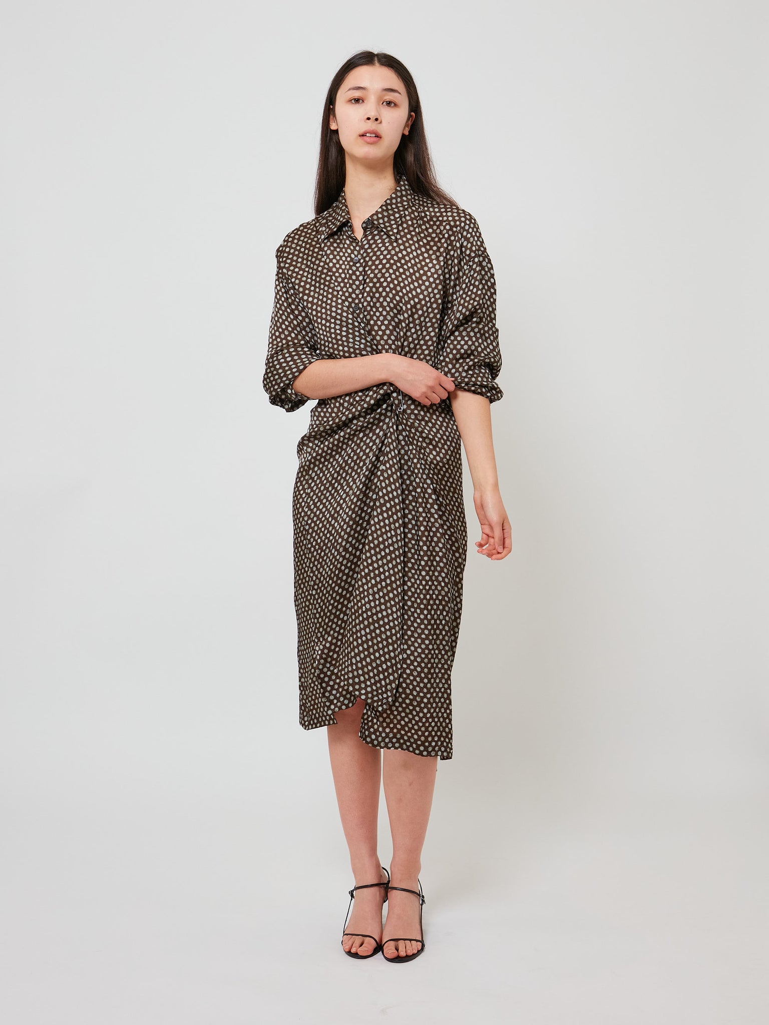 Delicks Dress Dark Brown