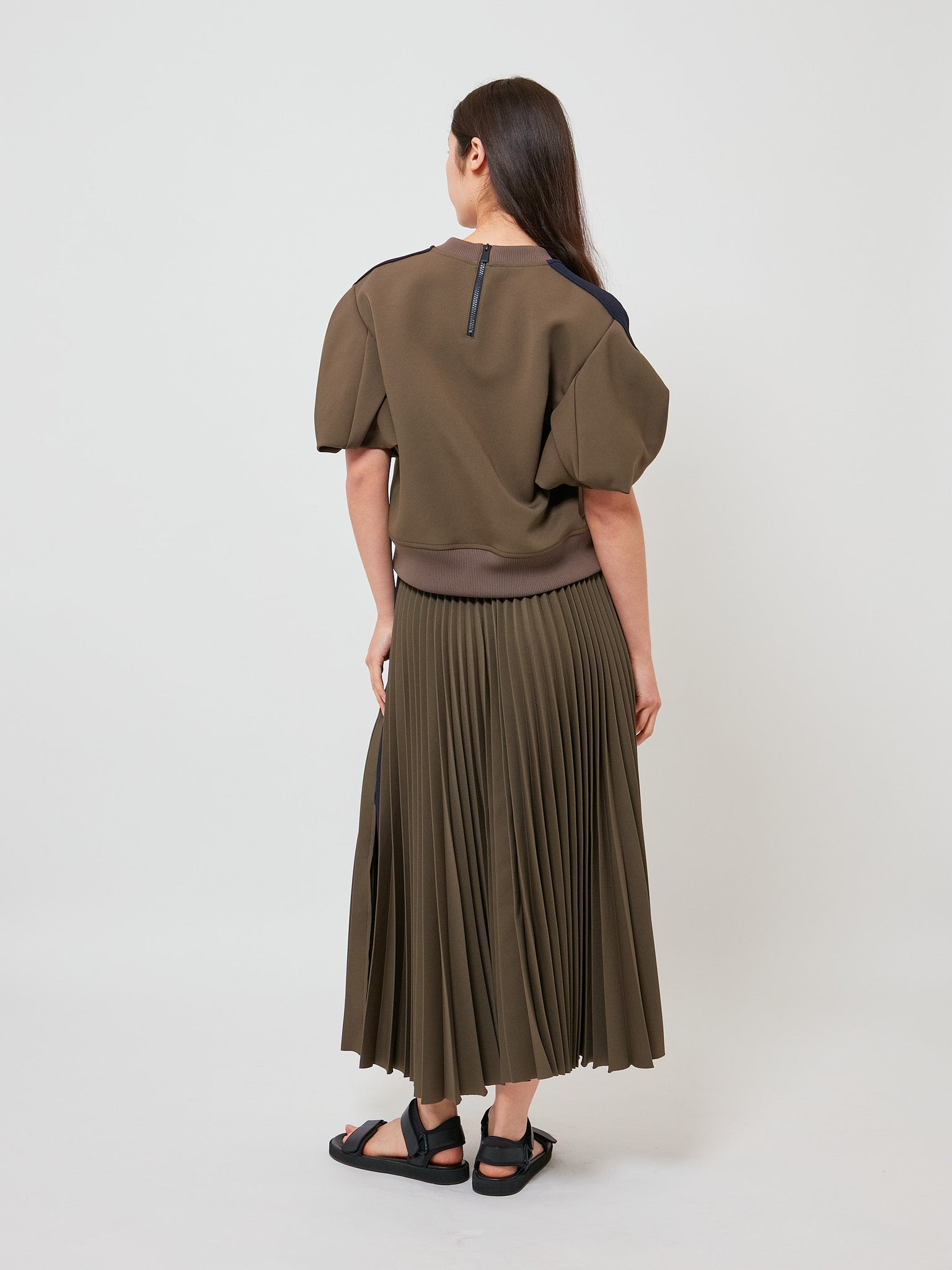 Technical Jersey Skirt  Khaki