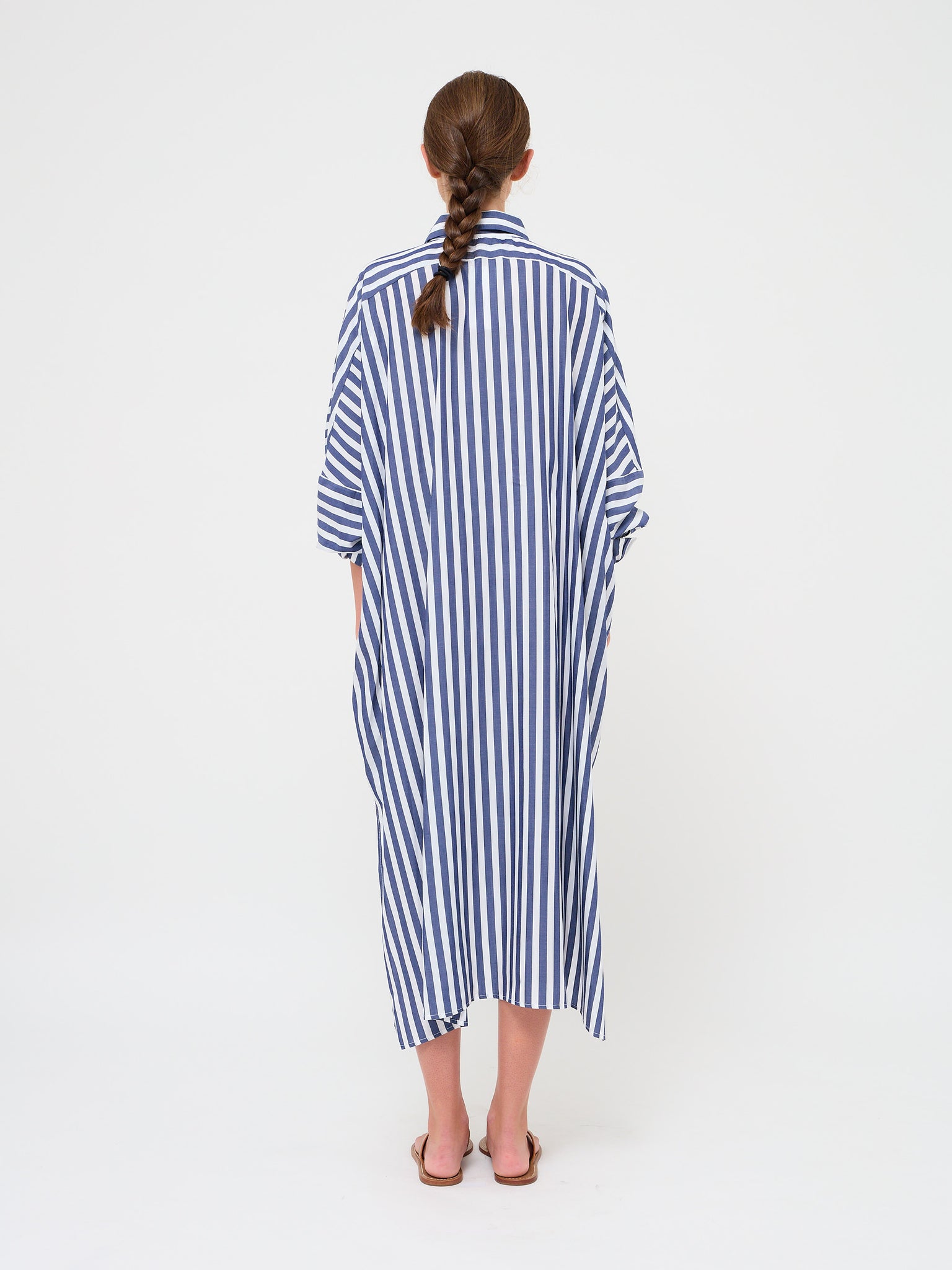 Oversized Shirt Dress Stripe