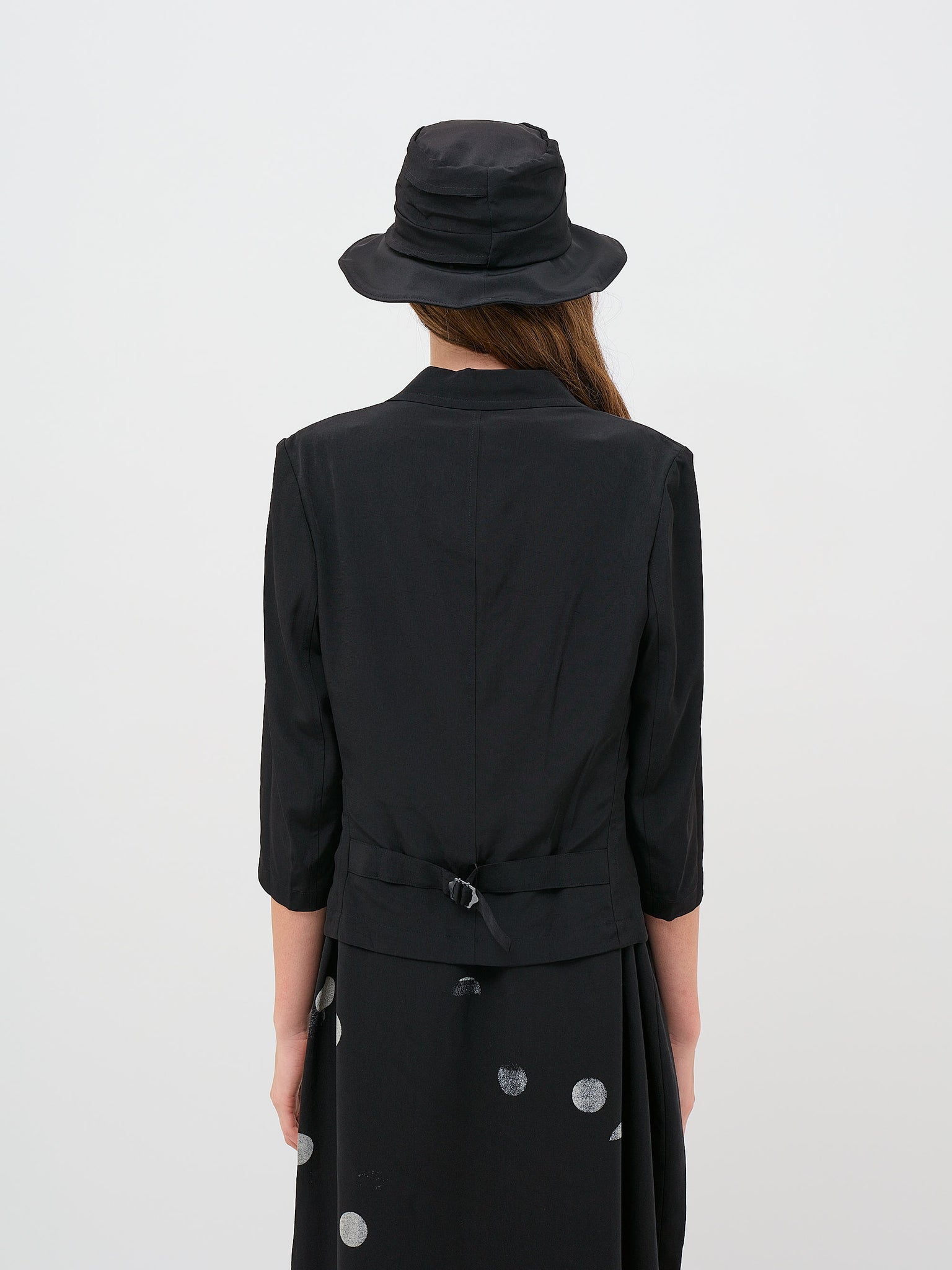 U 3/4 Sleeve Jacket Black