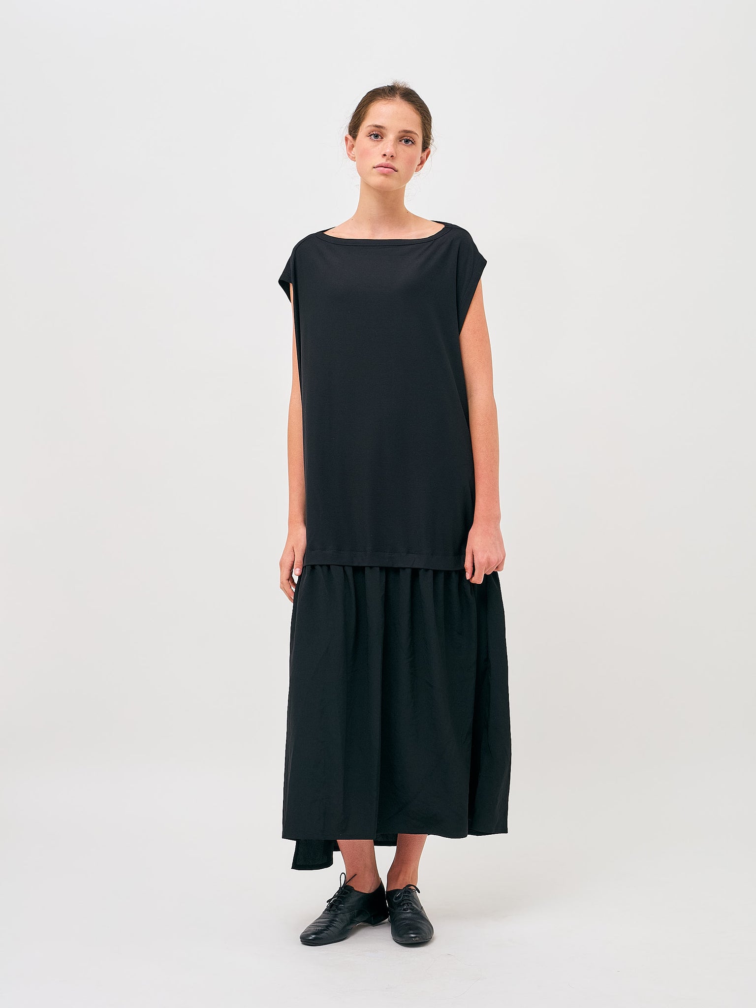 O-Cloth x T French Dress Black