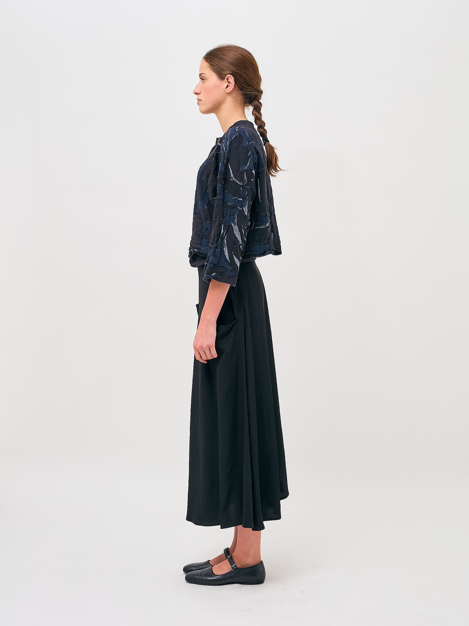 Panel Pocket Skirt Black