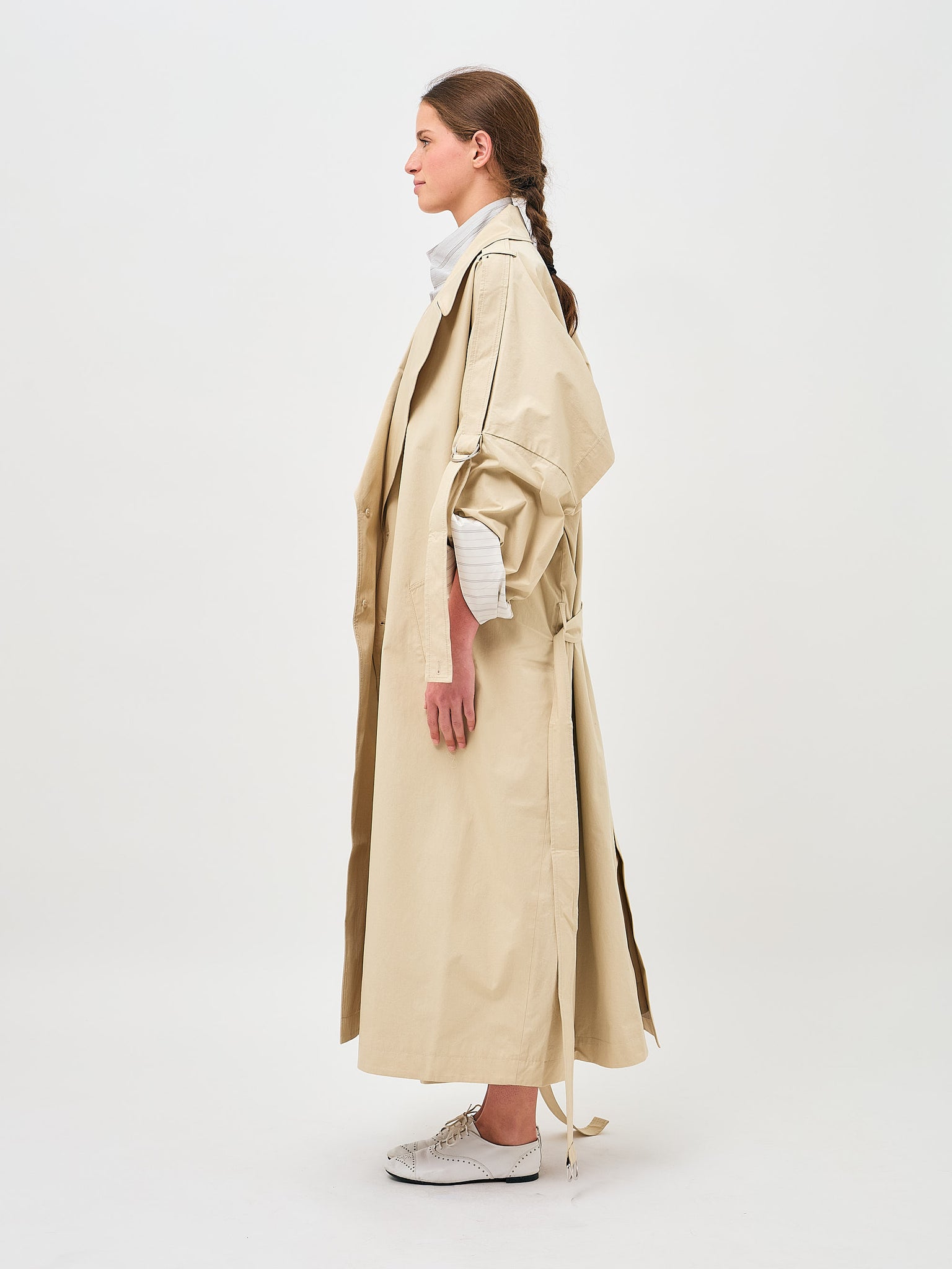 Trench Coat Parchment Cotton