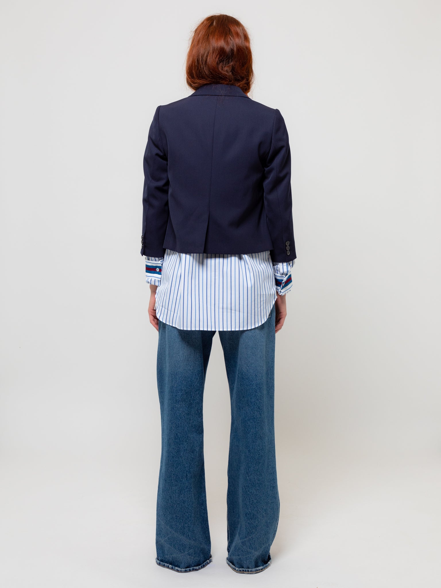 Bambis Cropped Jacket Navy