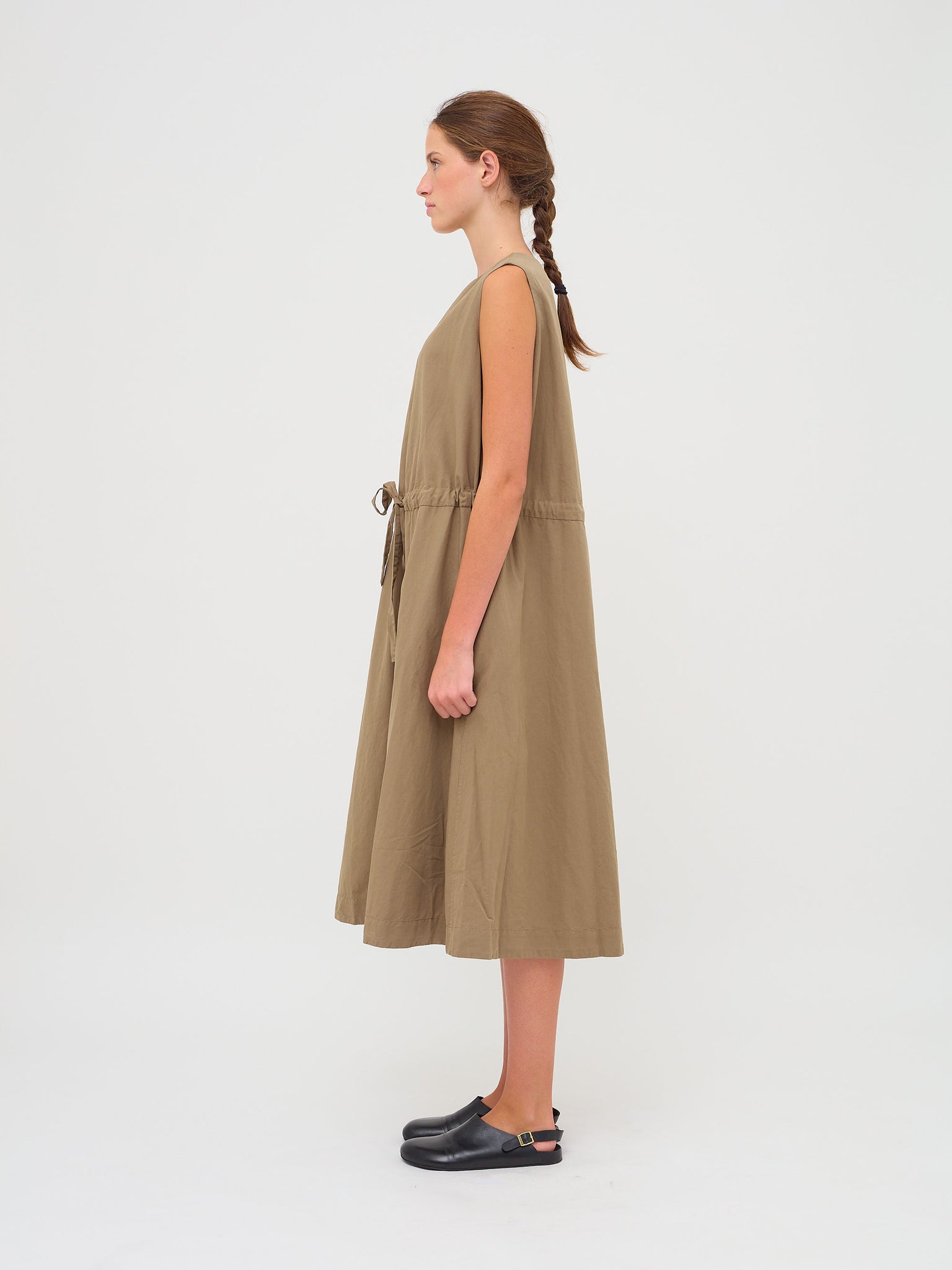 BB Dress Linen Cotton Olive