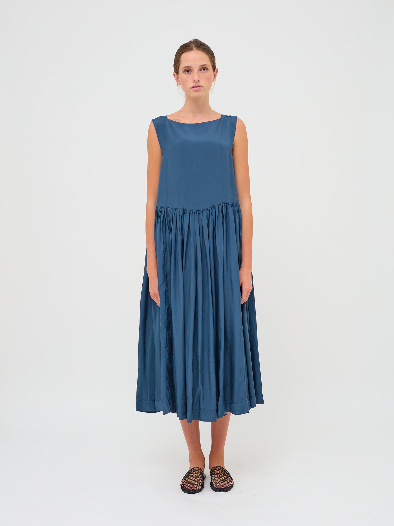 Pomme Dress Tulipy Indigo