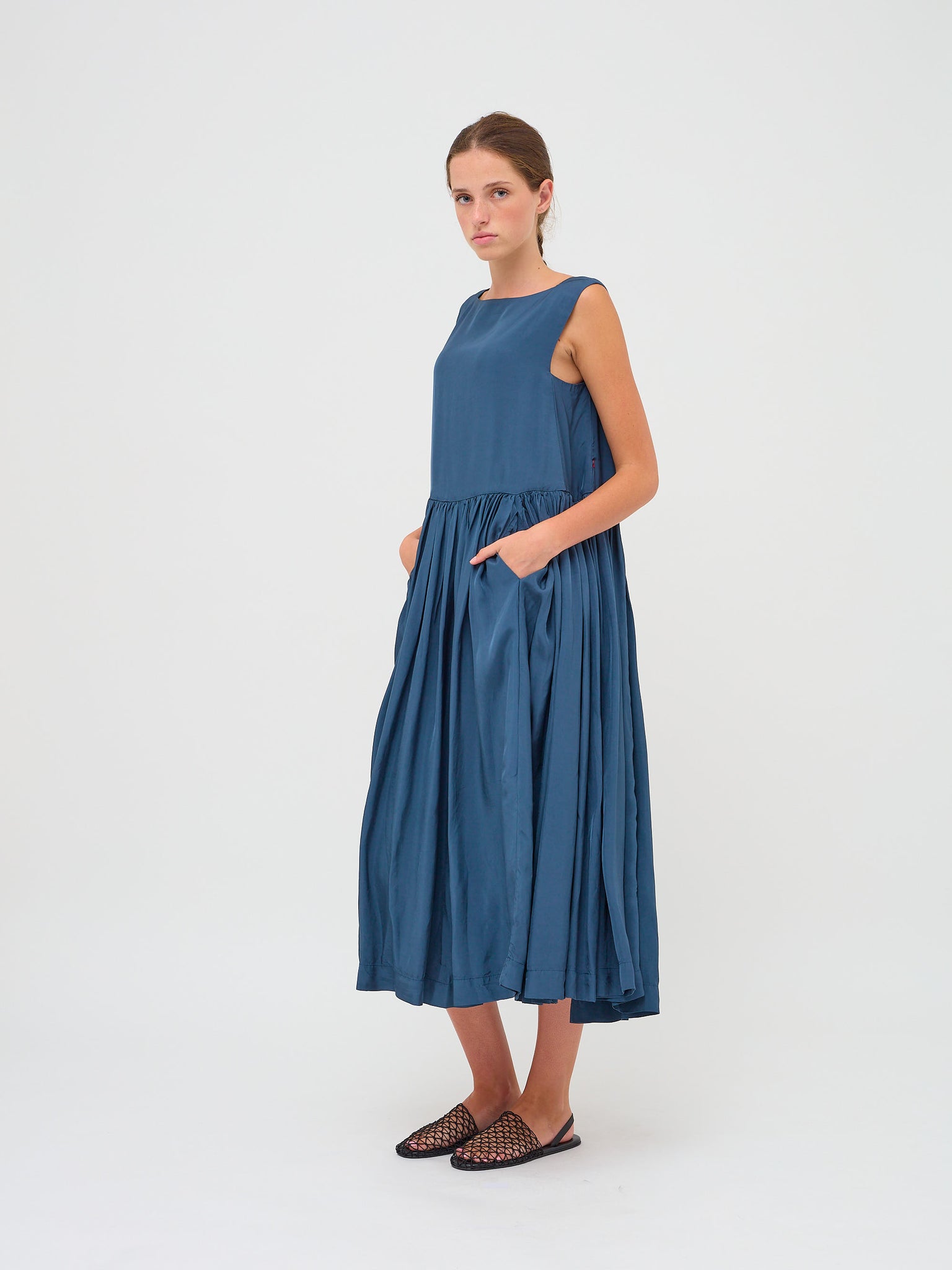 Pomme Dress Tulipy Indigo