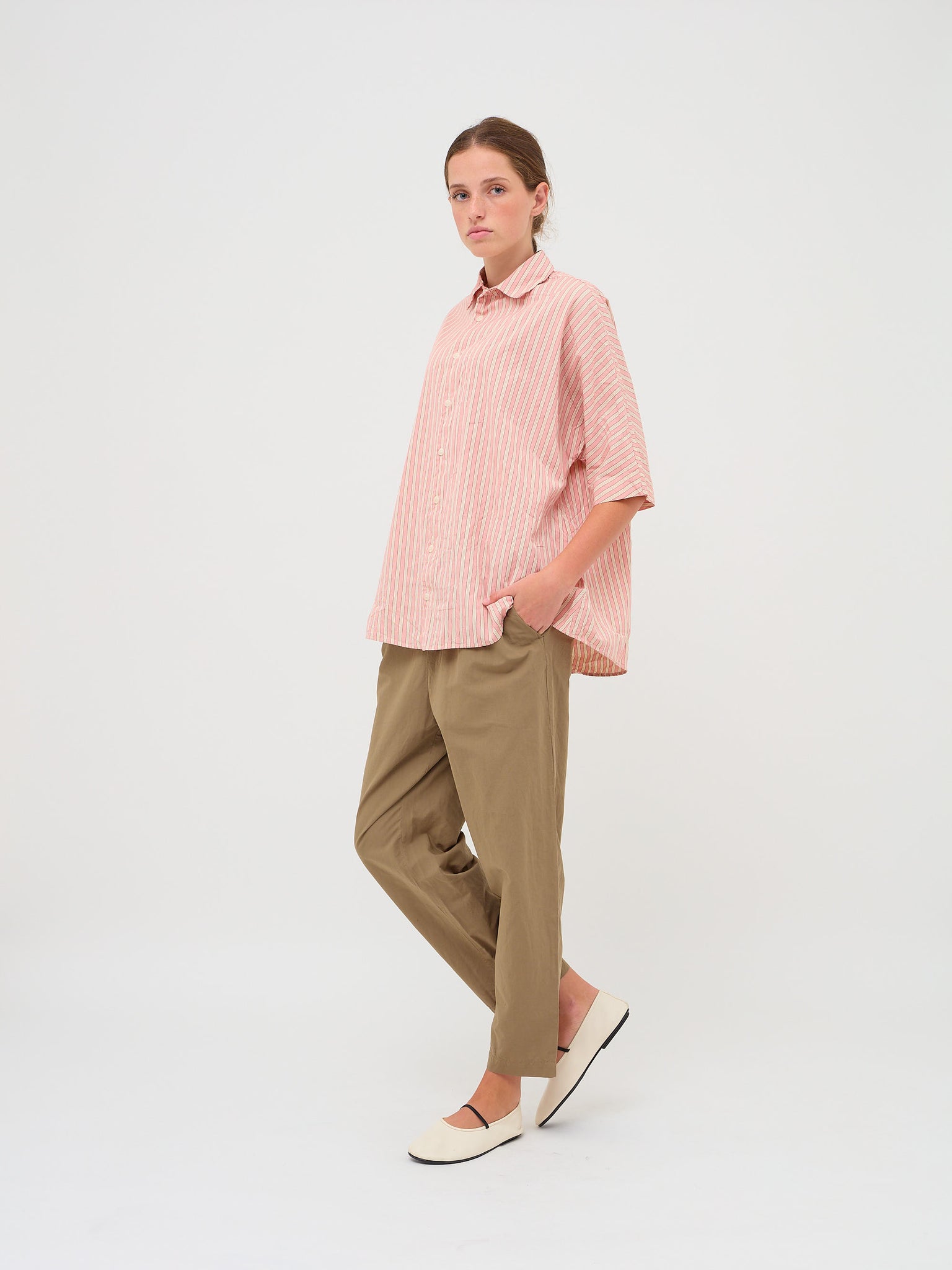 Fabi Italien Pants Linen Cotton Olive