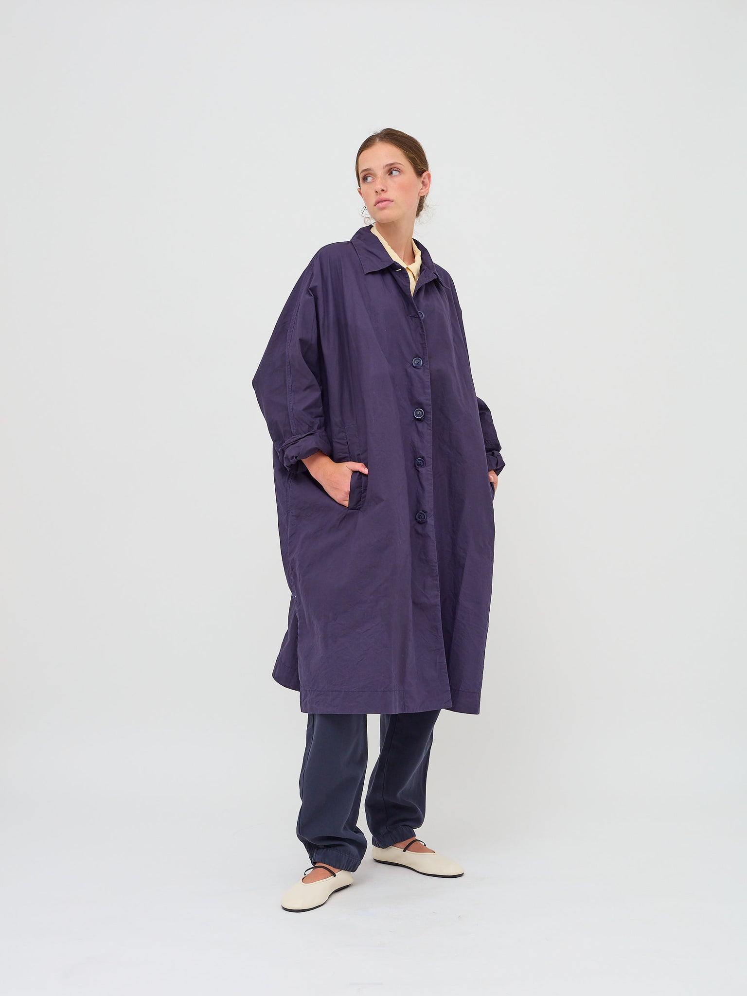 2 Pc Coat L Wax Cotton Navy