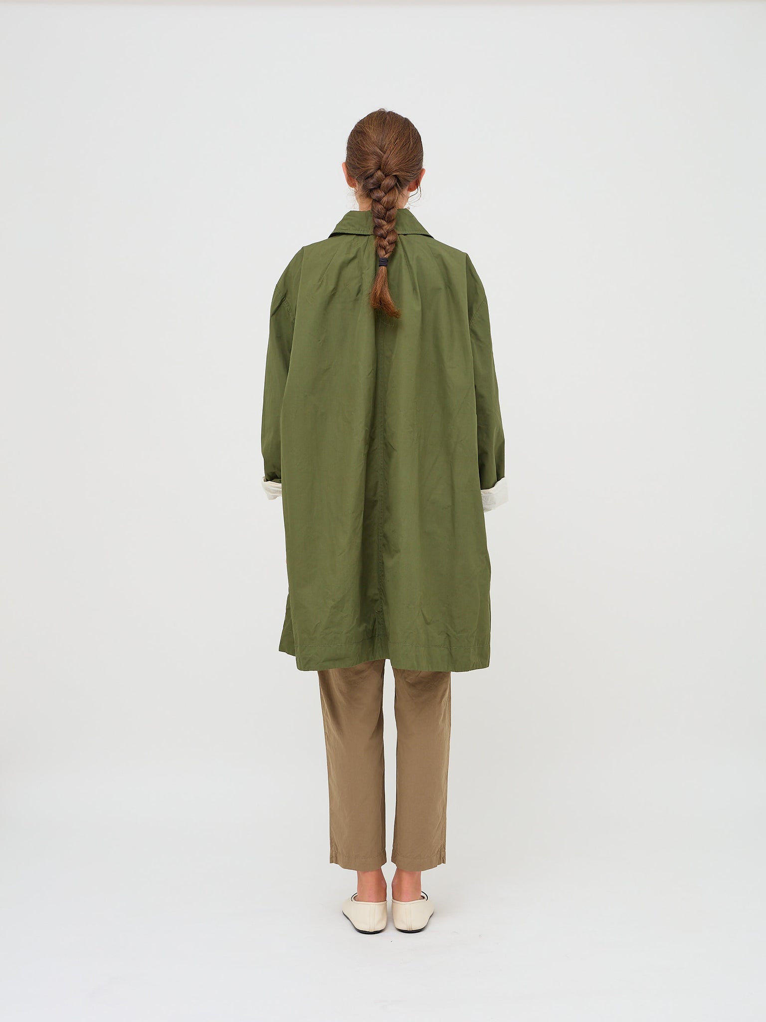 Drays Coat Card Cotton Olive