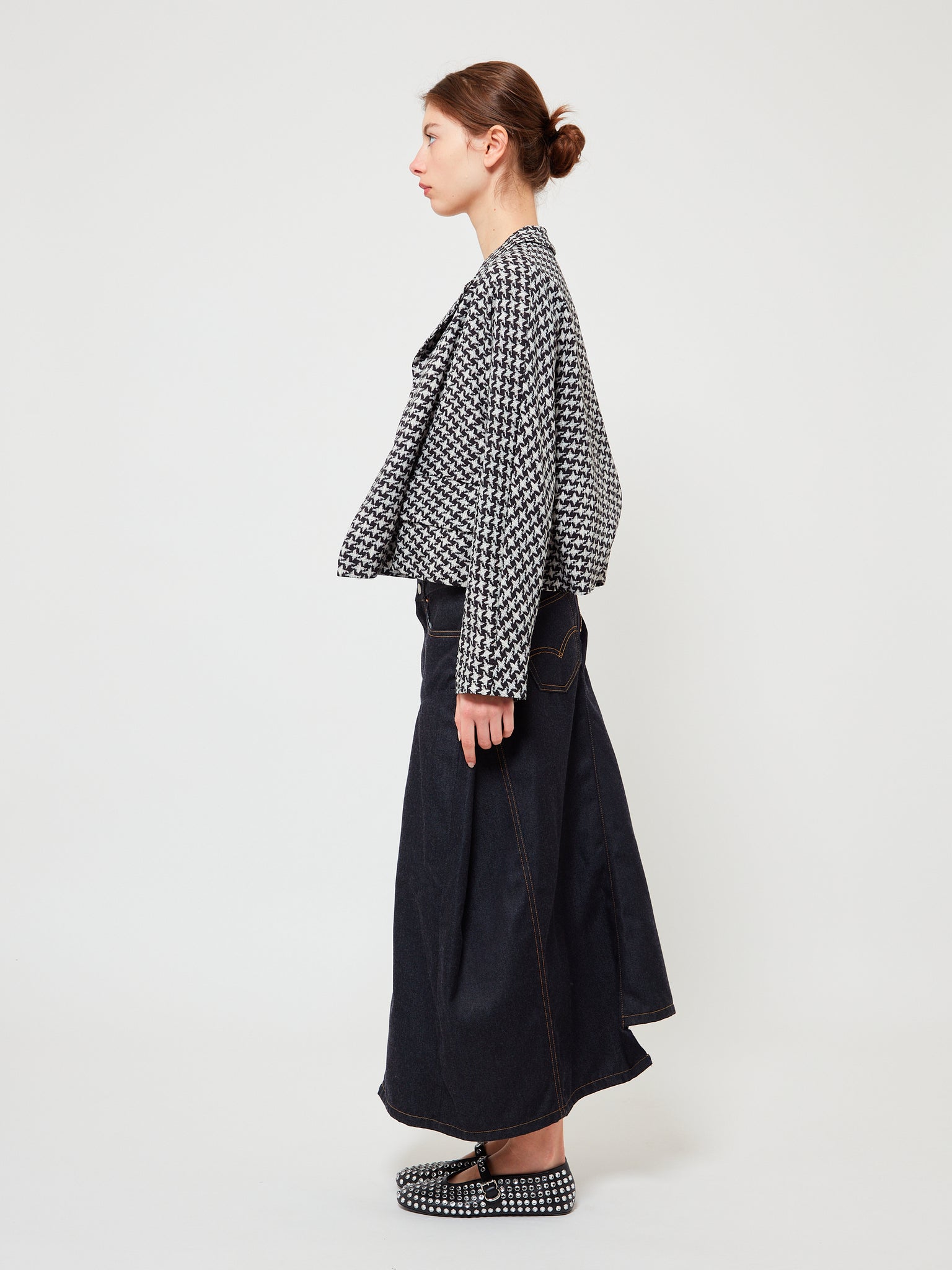 Printed Houndstooth Jacket