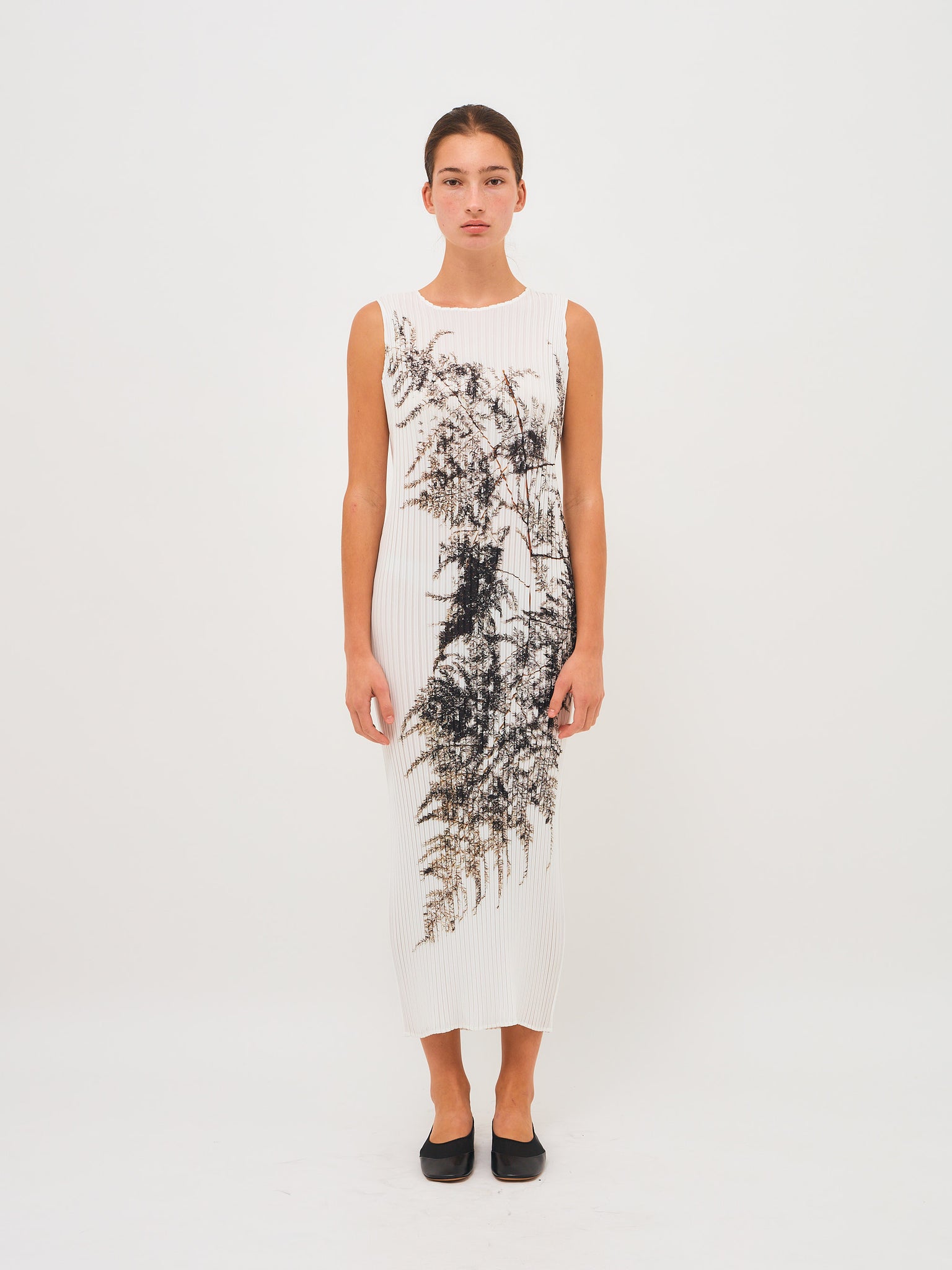 Pressed Flora Dress White