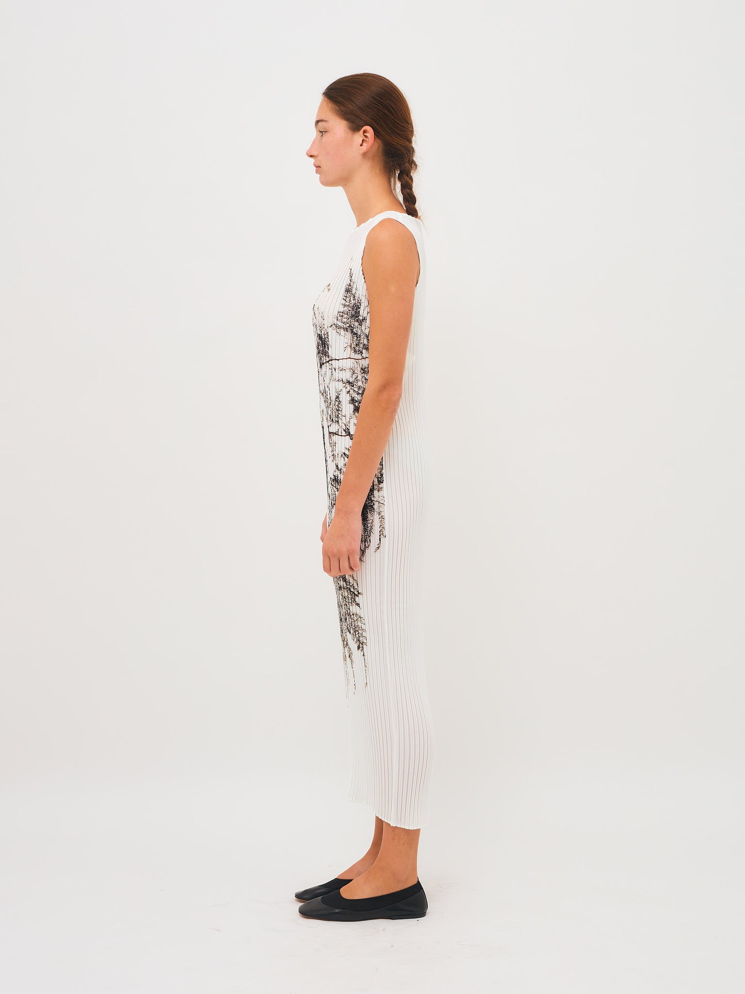 Pressed Flora Dress White