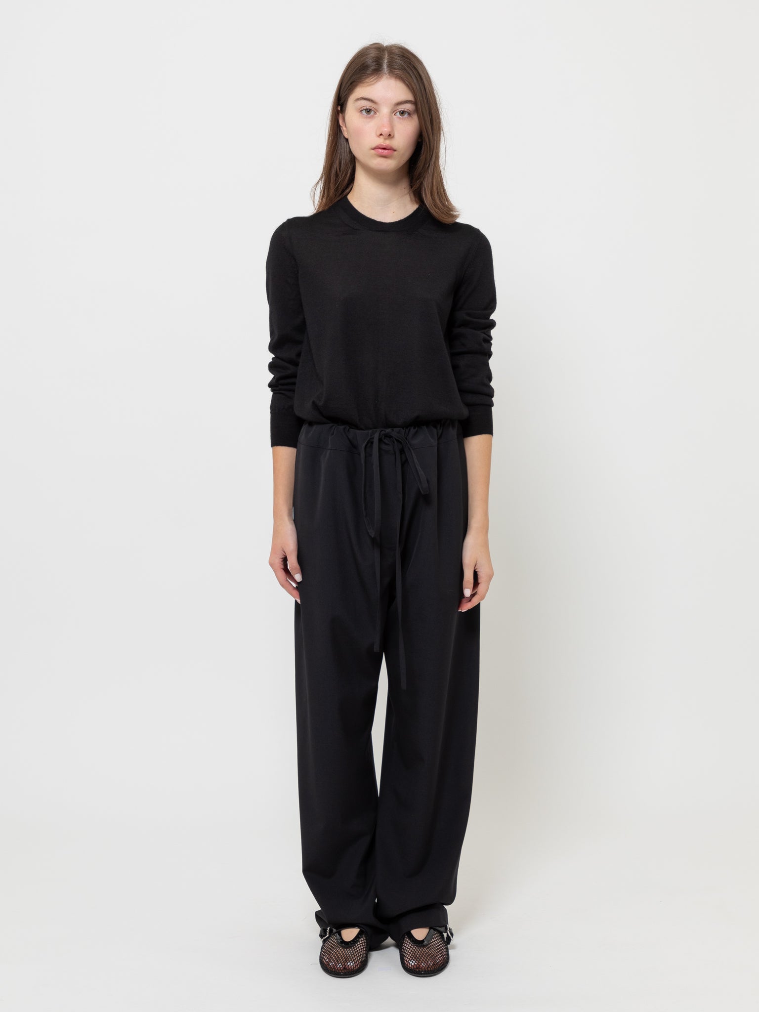 Argent Wool Trousers Black