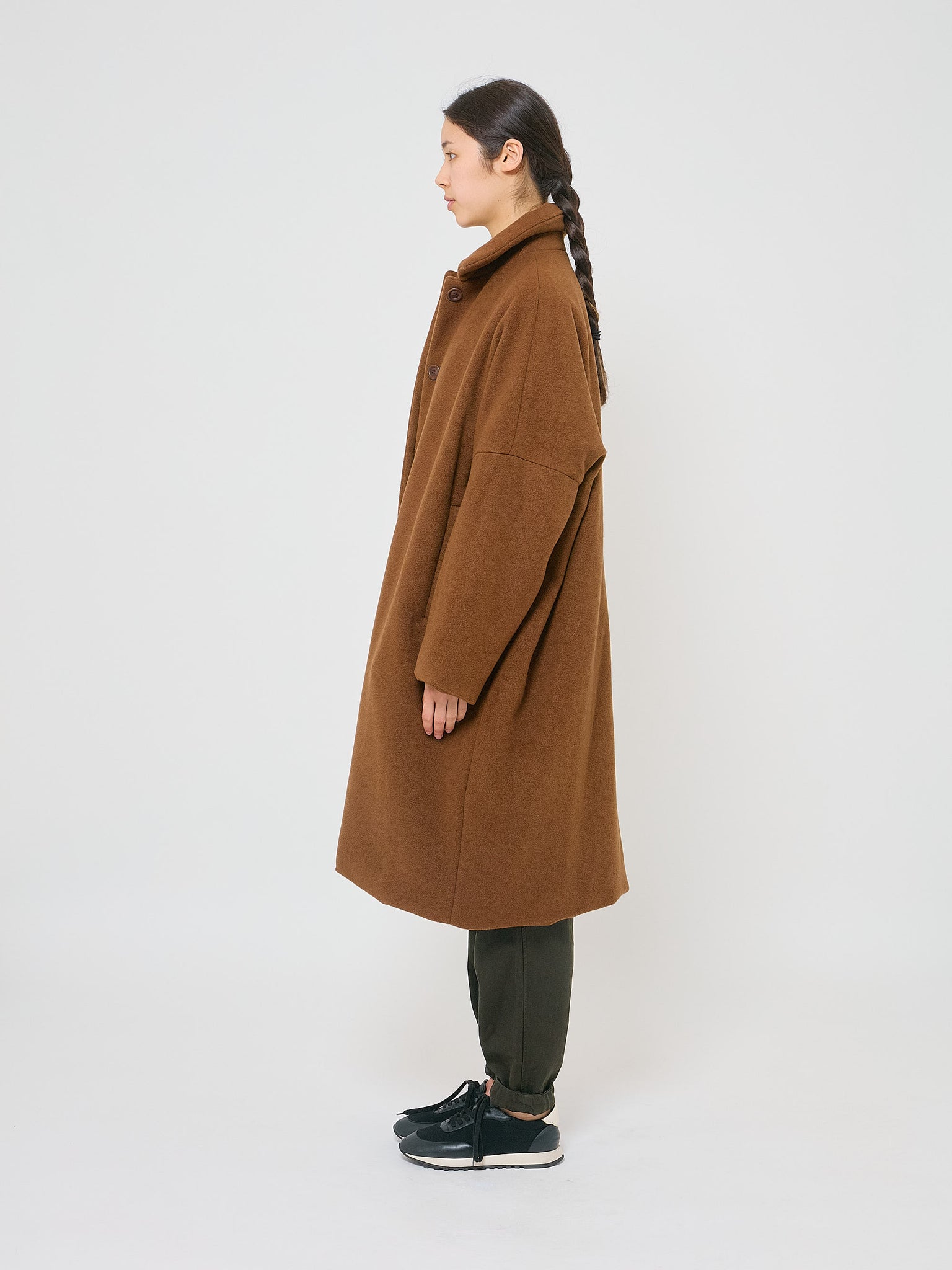 Big Blobby Coat Kasper Cashmere Fudge