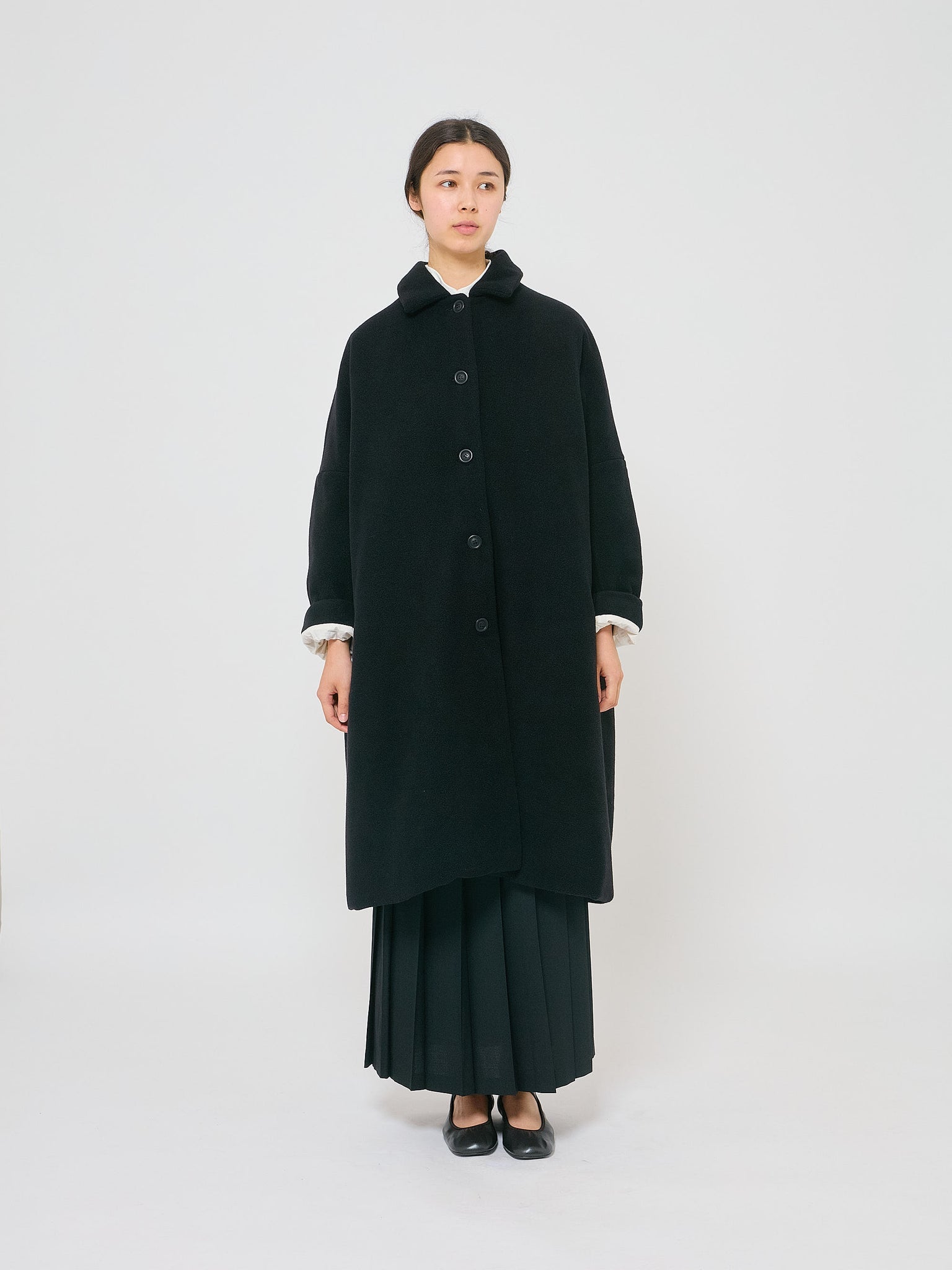 Big Blobby Coat Kasper Cashmere Black