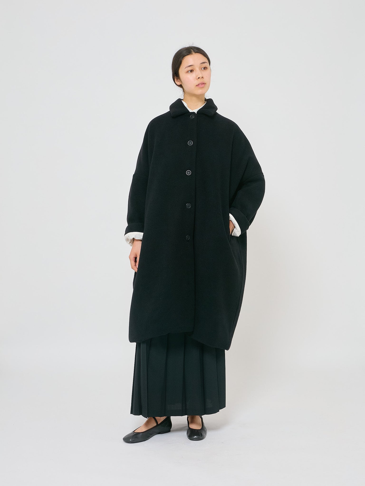 Big Blobby Coat Kasper Cashmere Black