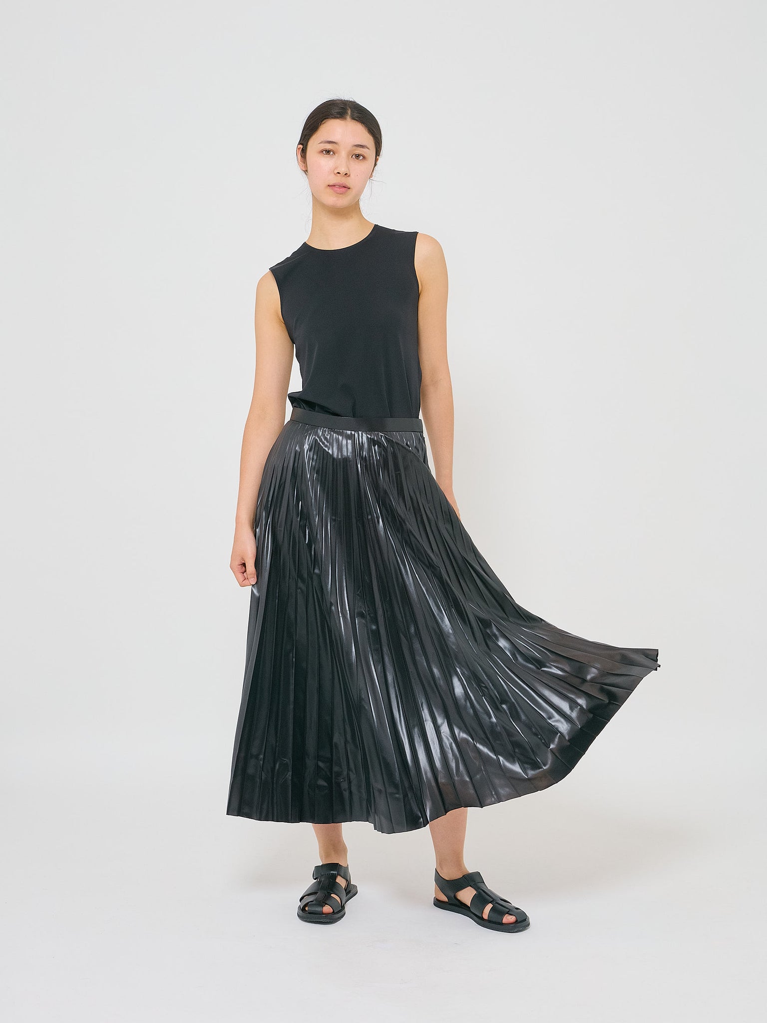 Pleat Skirt Black