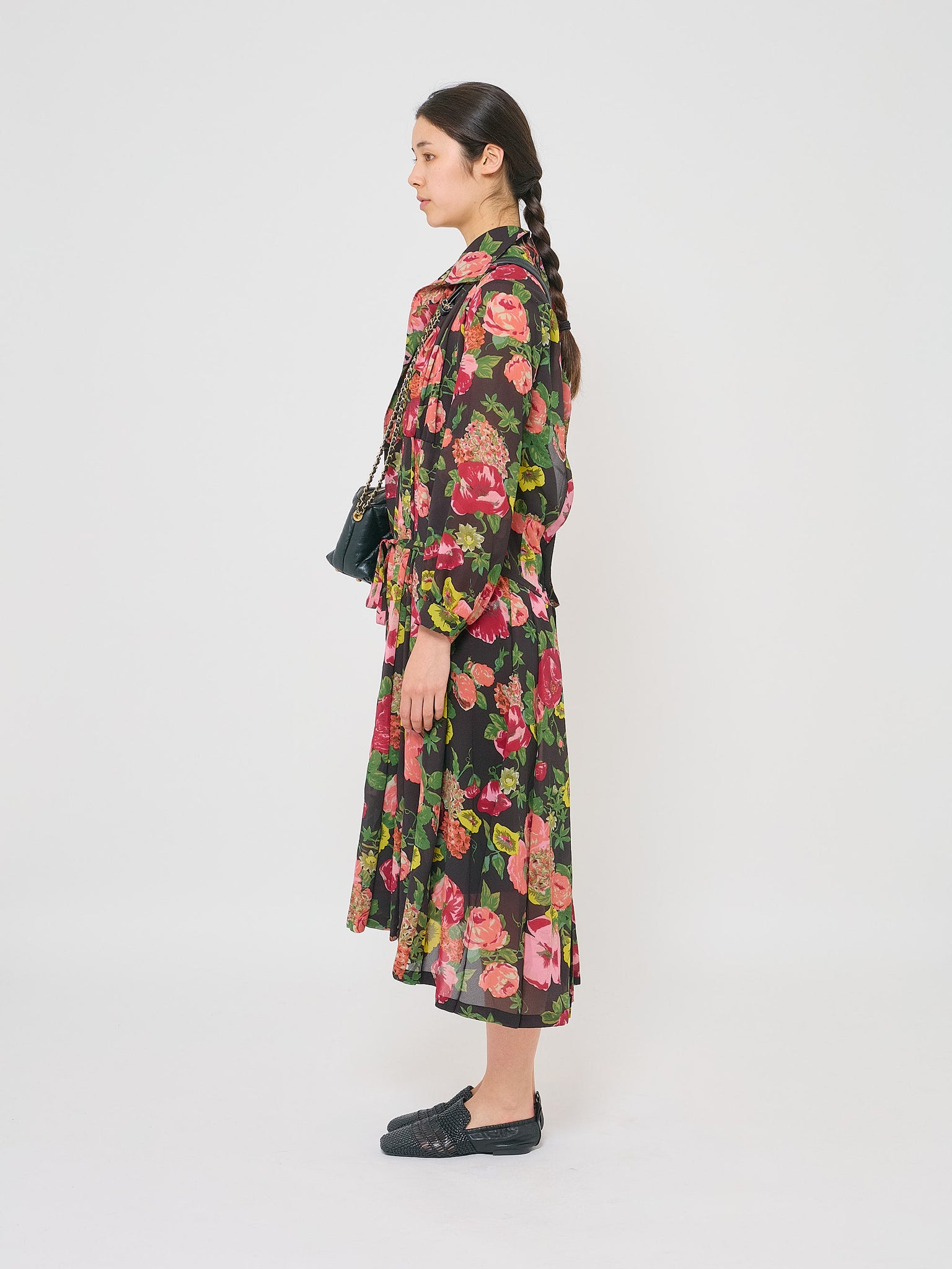 Dress Open Layer Floral