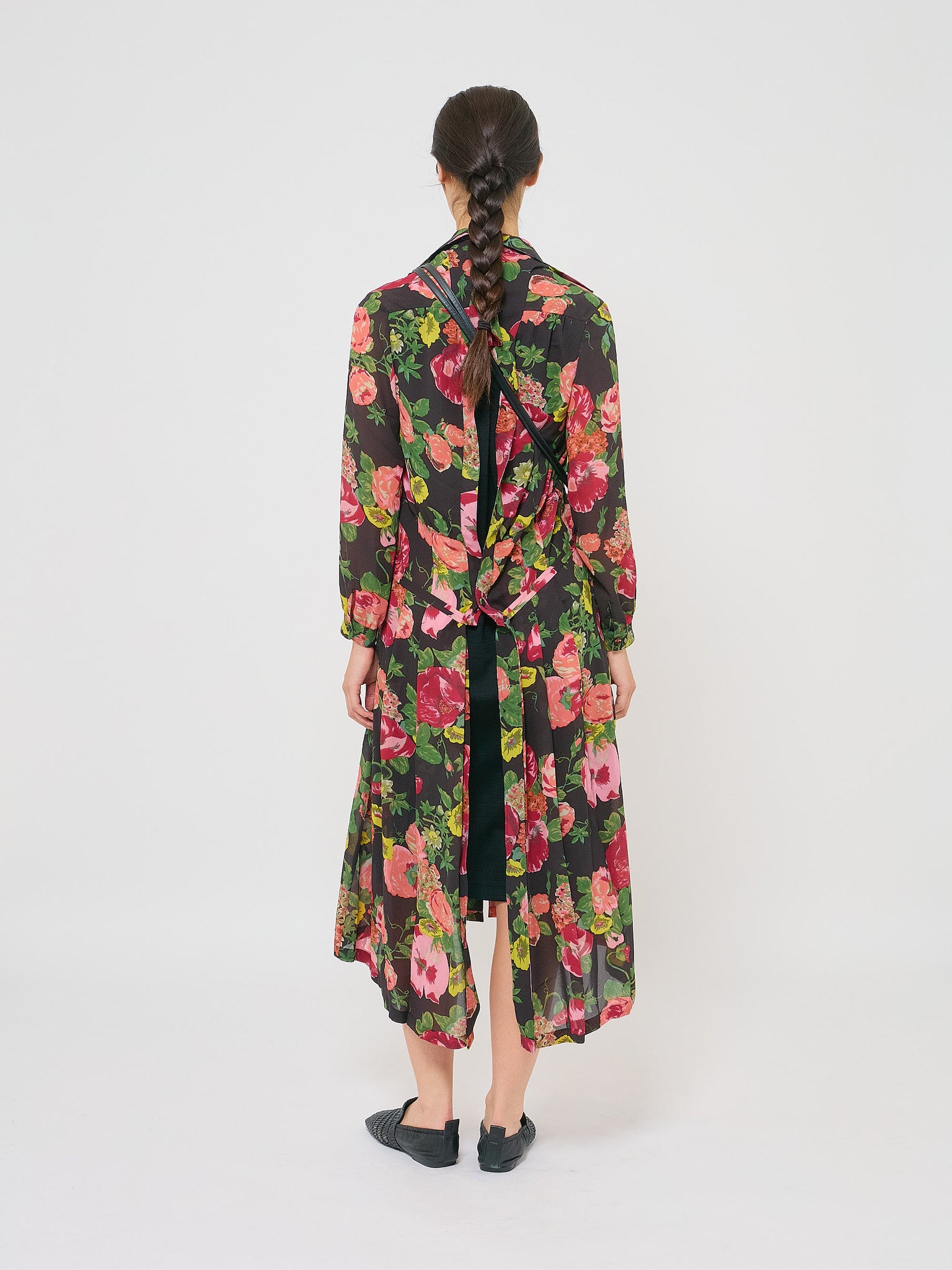 Dress Open Layer Floral